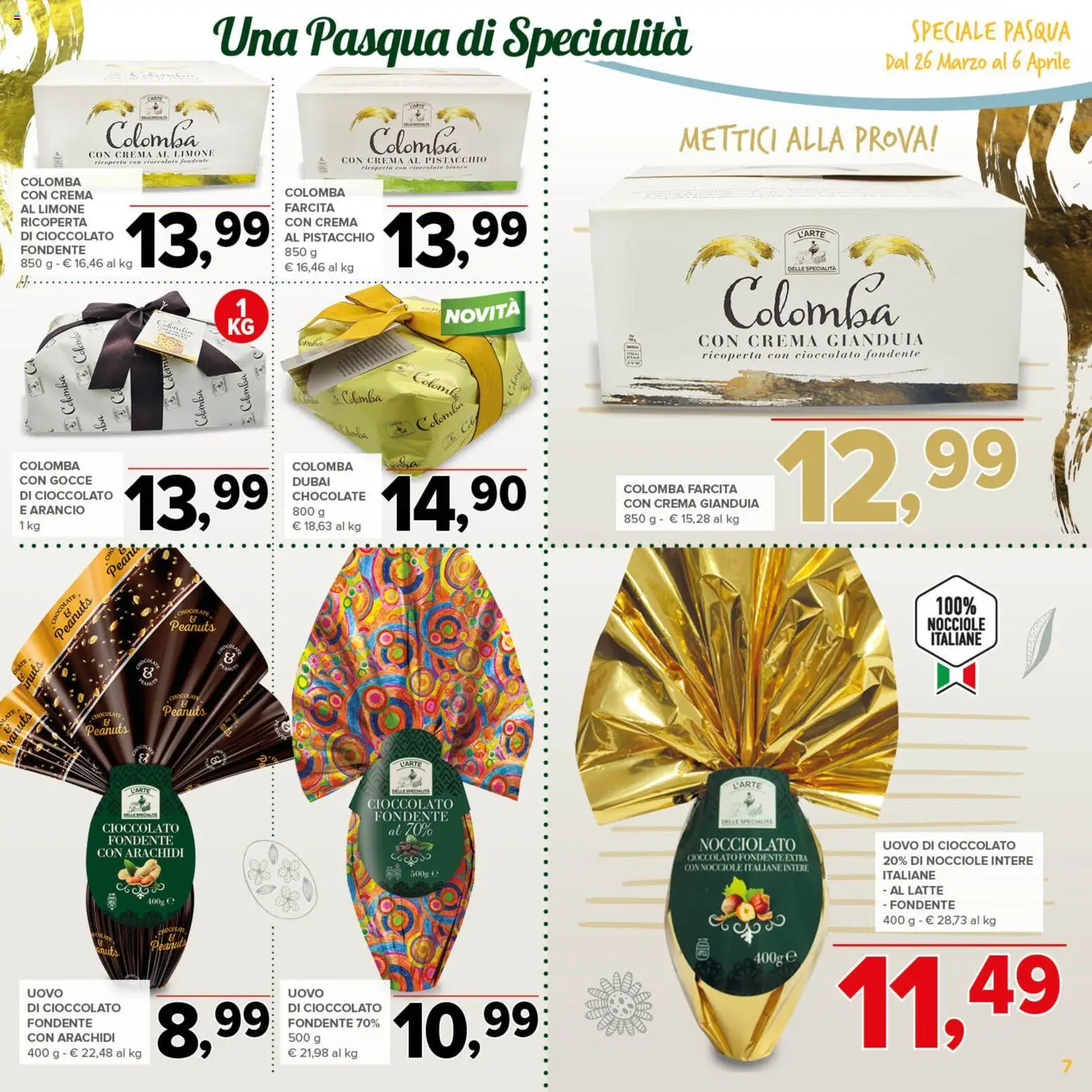 Volantino Todis del 26.03.2026 | Pagina: 7 | Prodotti: Crema, Cioccolato, Latte, Arachidi