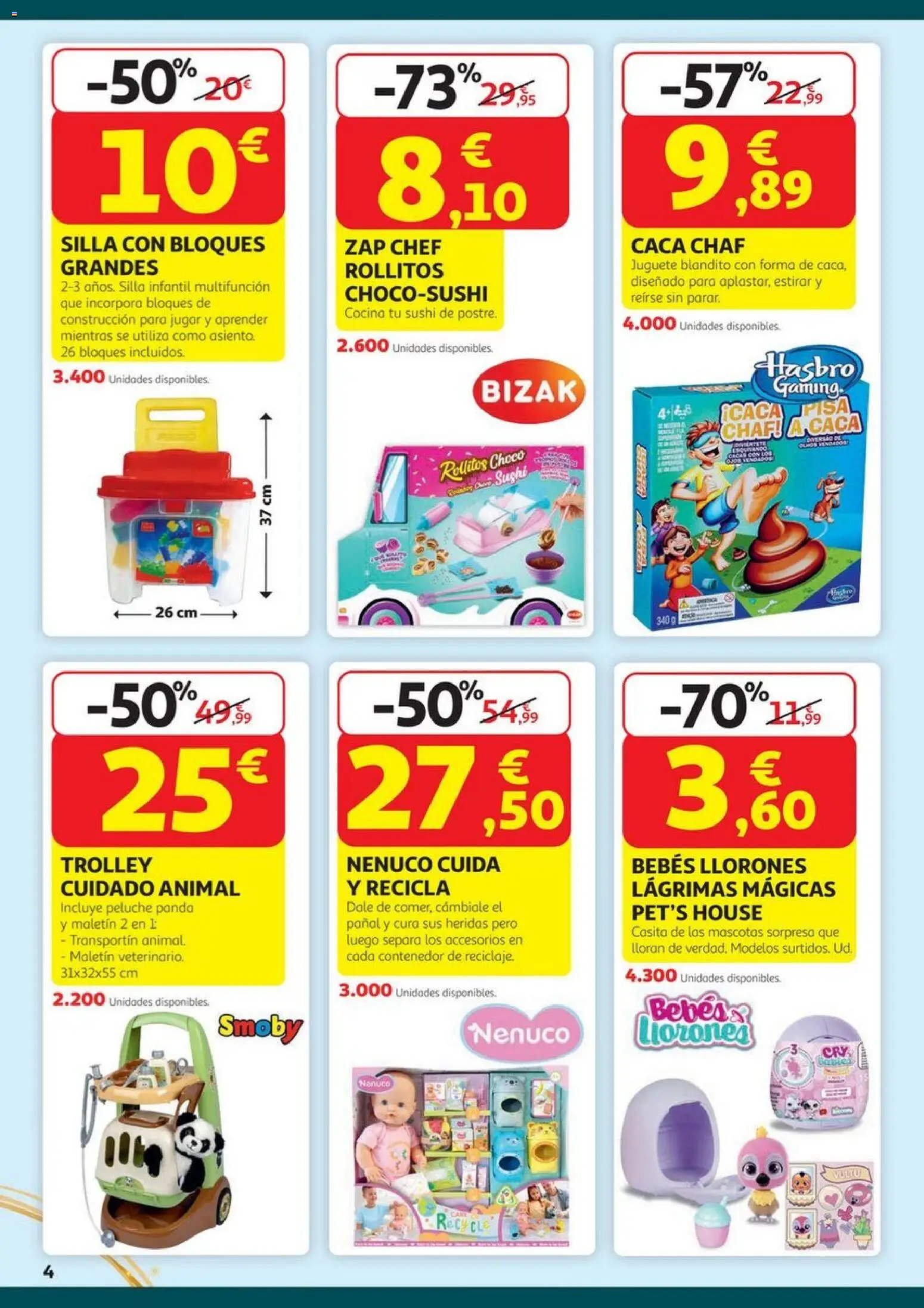 Alcampo - HP Juguetes  │ válido desde el 23.10.2025 | Página: 4 | Productos: Cocina, Σιδερώστρα, Silla