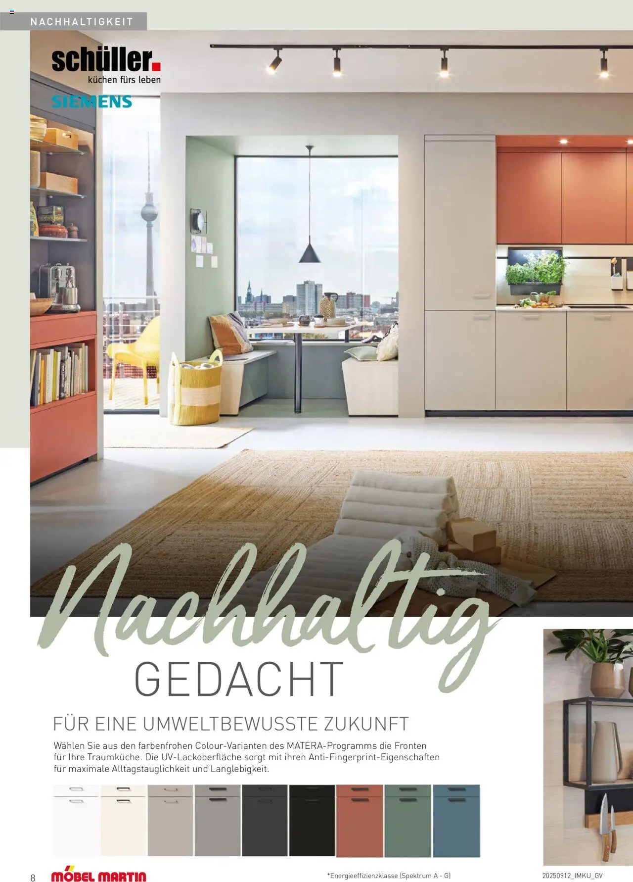 Möbel Martin Meine Küche 2025 – gültig ab 15.09.2025 | Seite: 8 | Produkte: Siemens, Kuchen