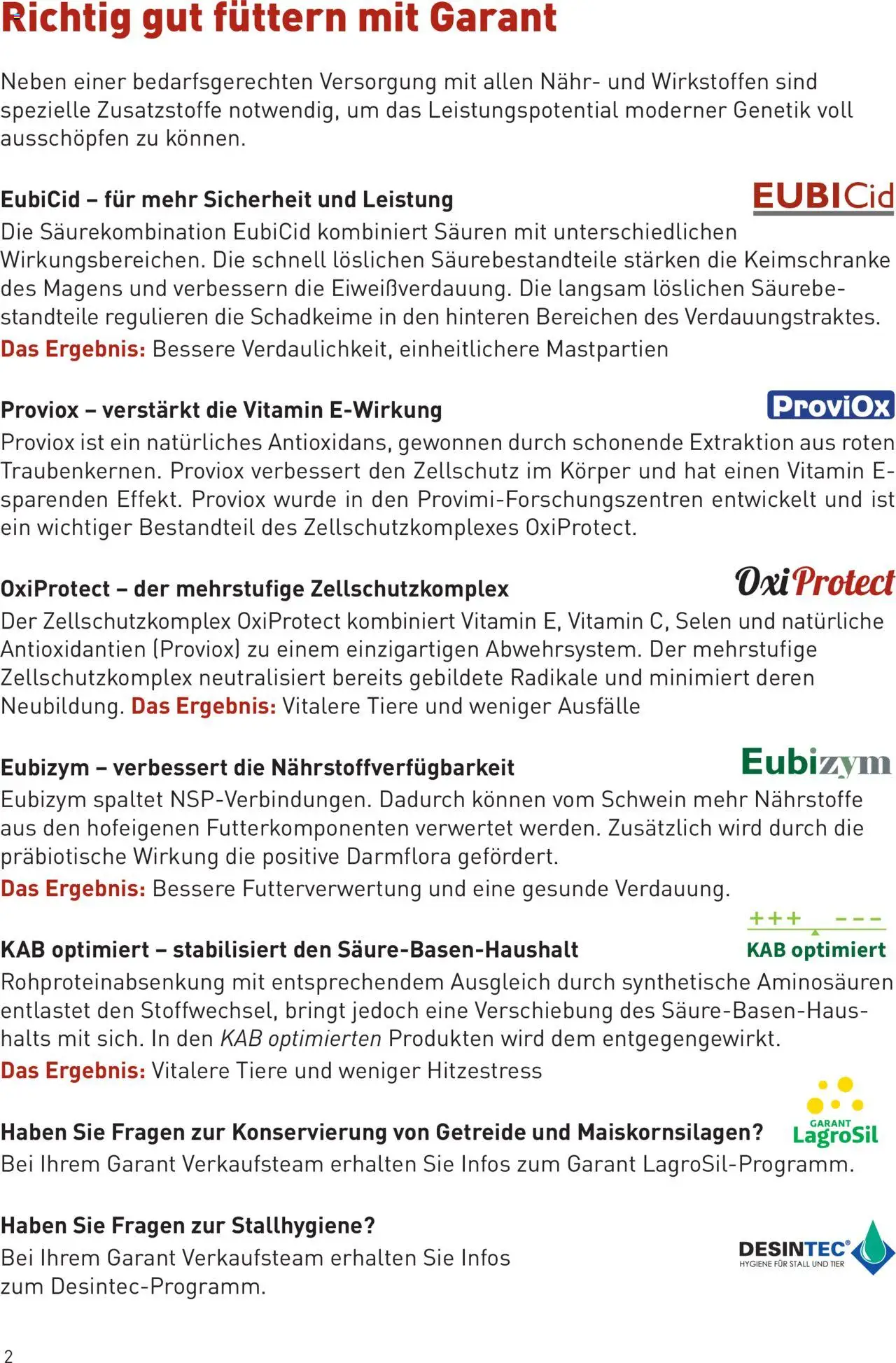 Lagerhaus  Schweinemast gültig ab 01.10.2025 | Seite: 2 | Produkte: Getreide