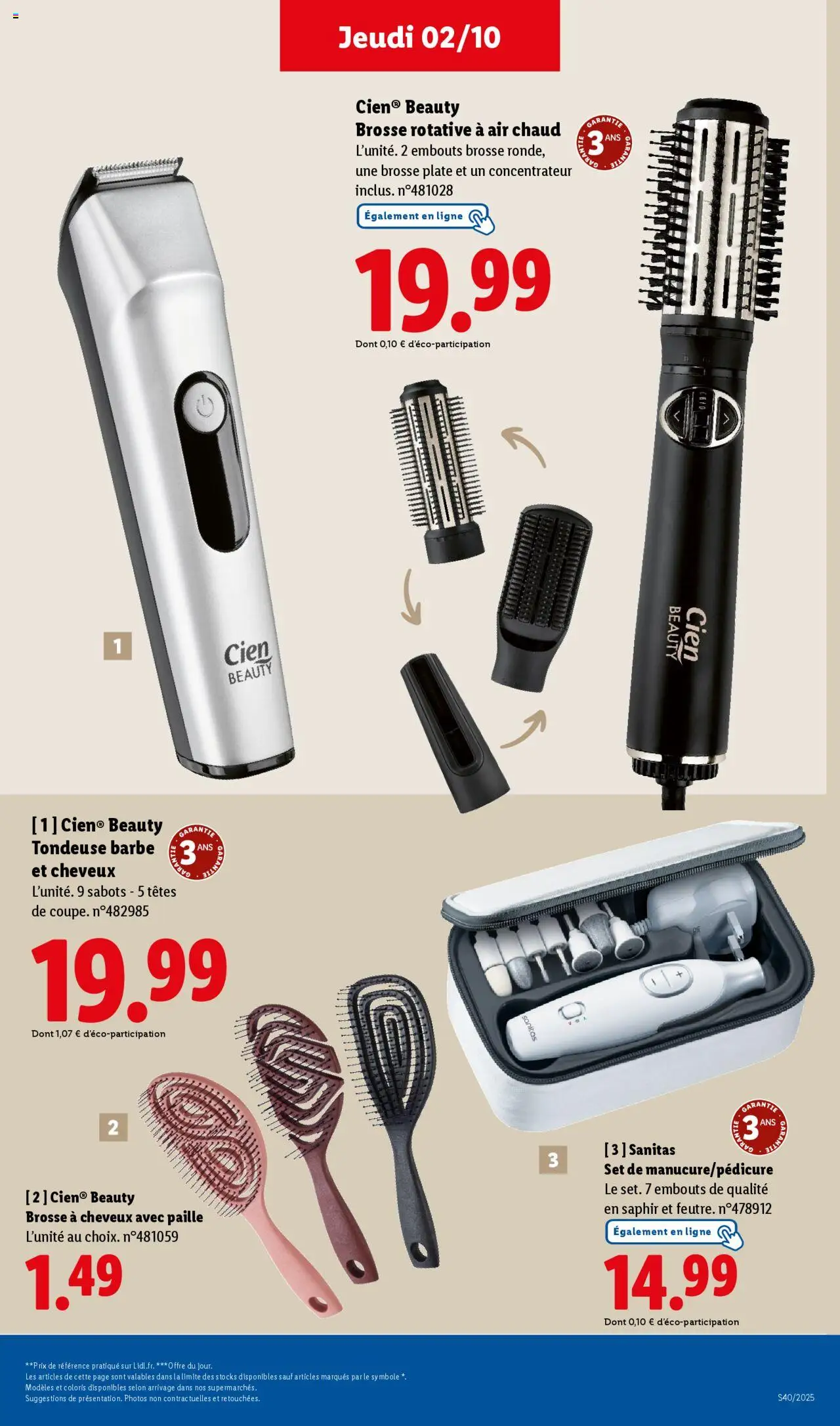  | Page: 49 | Produits: Brosse à cheveux, Brosse rotative, Tondeuse, Brosse