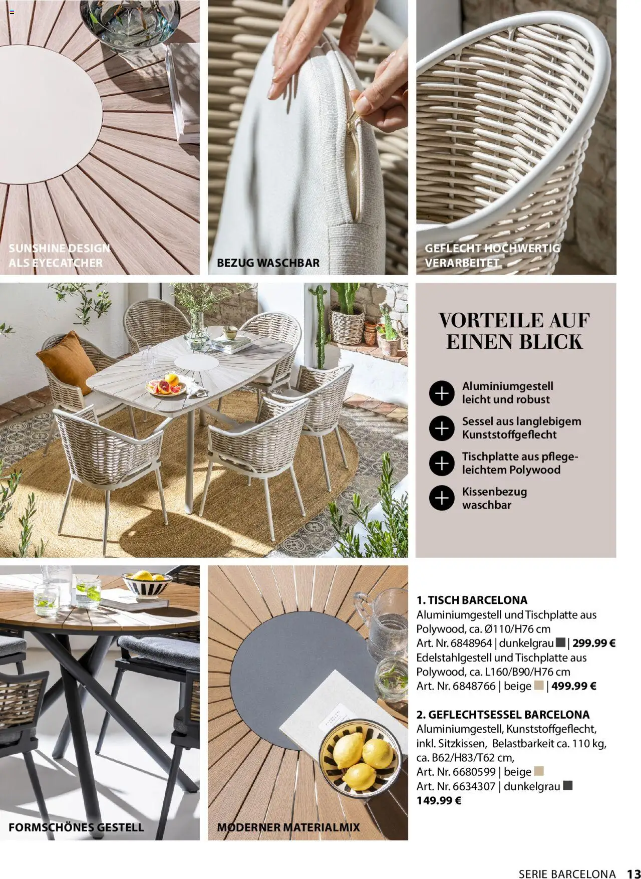 Dehner Gartenmöbel Trends 2025 gültig ab 20.01.2025 | Seite: 13 | Produkte: Sessel, Tisch