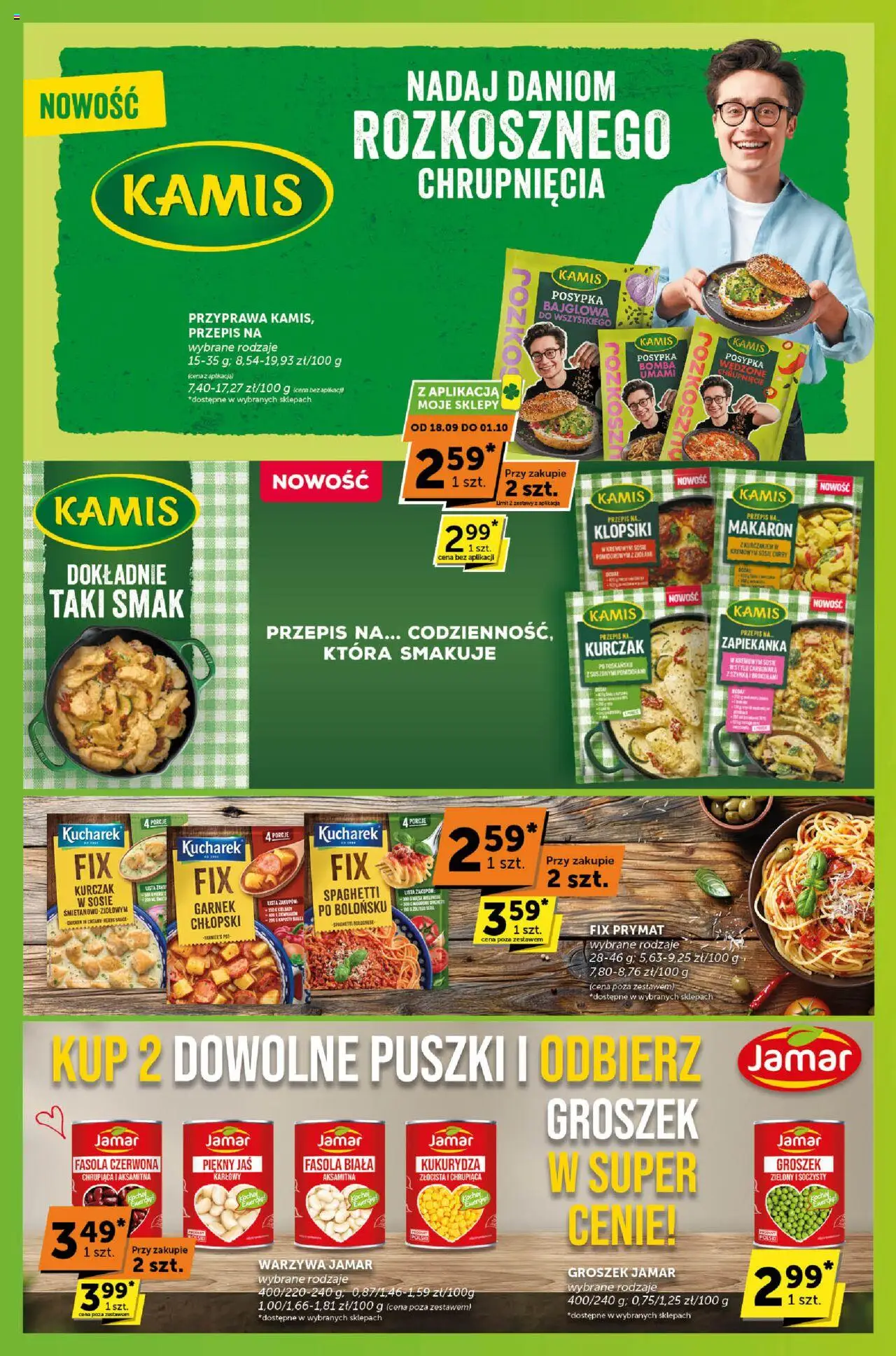 Groszek Gazetka - Sprawdź, co więcej od 18.09.2025 | Strona: 5 | Produkty: Kurczak, Fasola biała, Garnek, Fasola czerwona