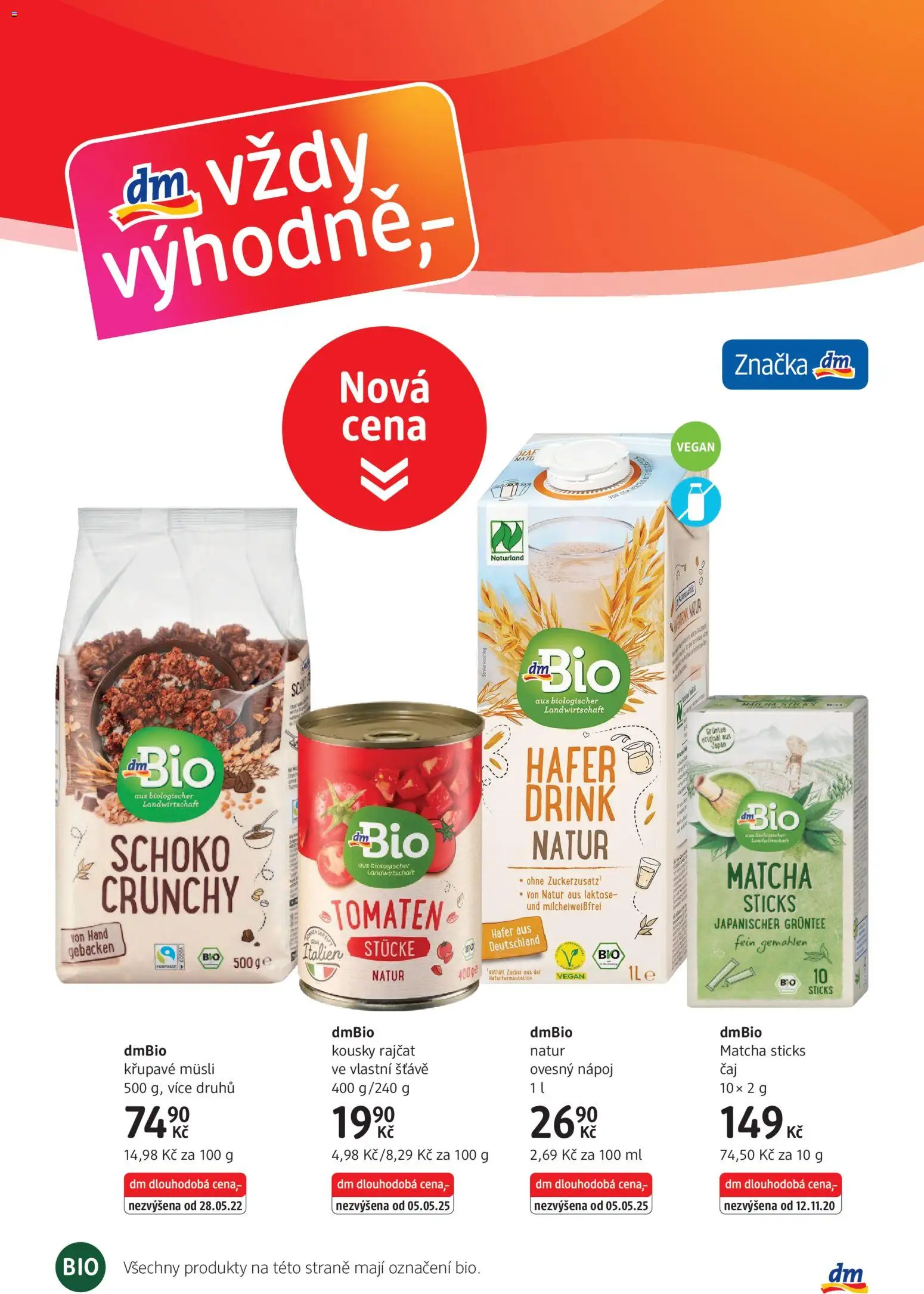 dm drogerie leták od 09.01.2026 | Strana: 3 | Produkty: Vegan, Ovesný nápoj, Matcha, Müsli