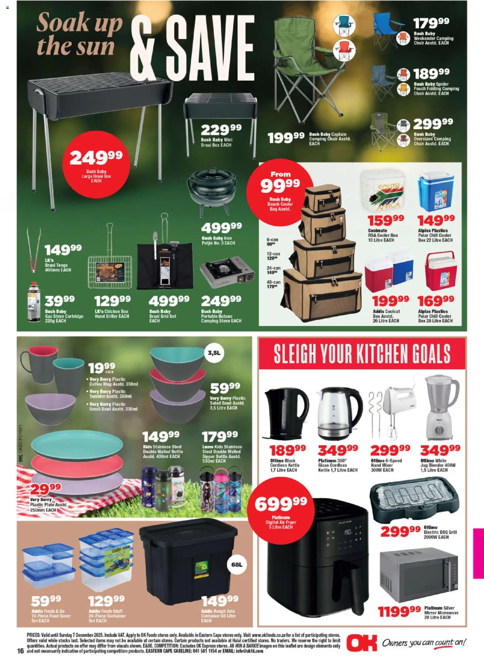 New OK Foods catalogue – valid from 25.11.2025 | Page: 16 | Products: Stove, Kettle, Fryer, Chicken