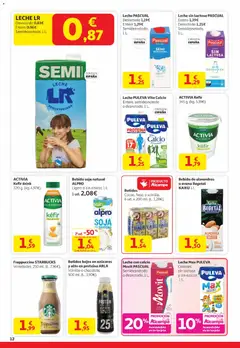 Vista previa Alcampo - Canarias válido desde el 29.12.2025 | Página: 12 | Productos: Leche desnatada, Leche sin lactosa, Δοχείο φοντί, Té