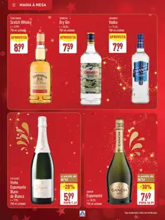Pré-visualização Aldi folheto válido de 22.11.2025 | Página: 44 | Produtos: Espumante, Mesa, Gin, Vodka