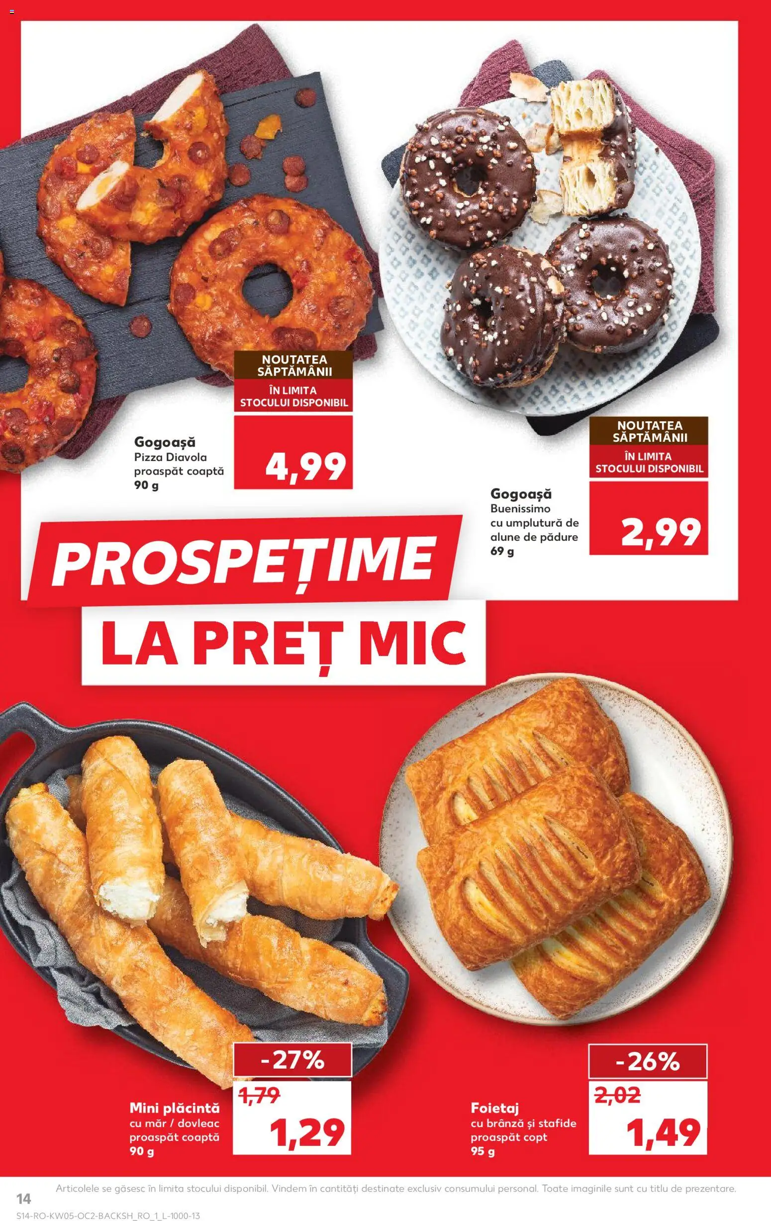 Noul catalog Kaufland – valabil de la 28.01.2026 | Pagină: 14 | Produse: Divan, Foietaj, Plăcintă, Stafide