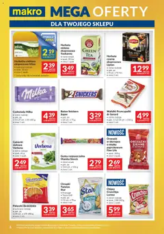 Makro Gazetka - Mega oferty dla Twojego Sklepu oferta z alkoholem od 05.08.2025 | Strona: 6 | Produkty: Chipsy, Baton, Herbata, Melisa