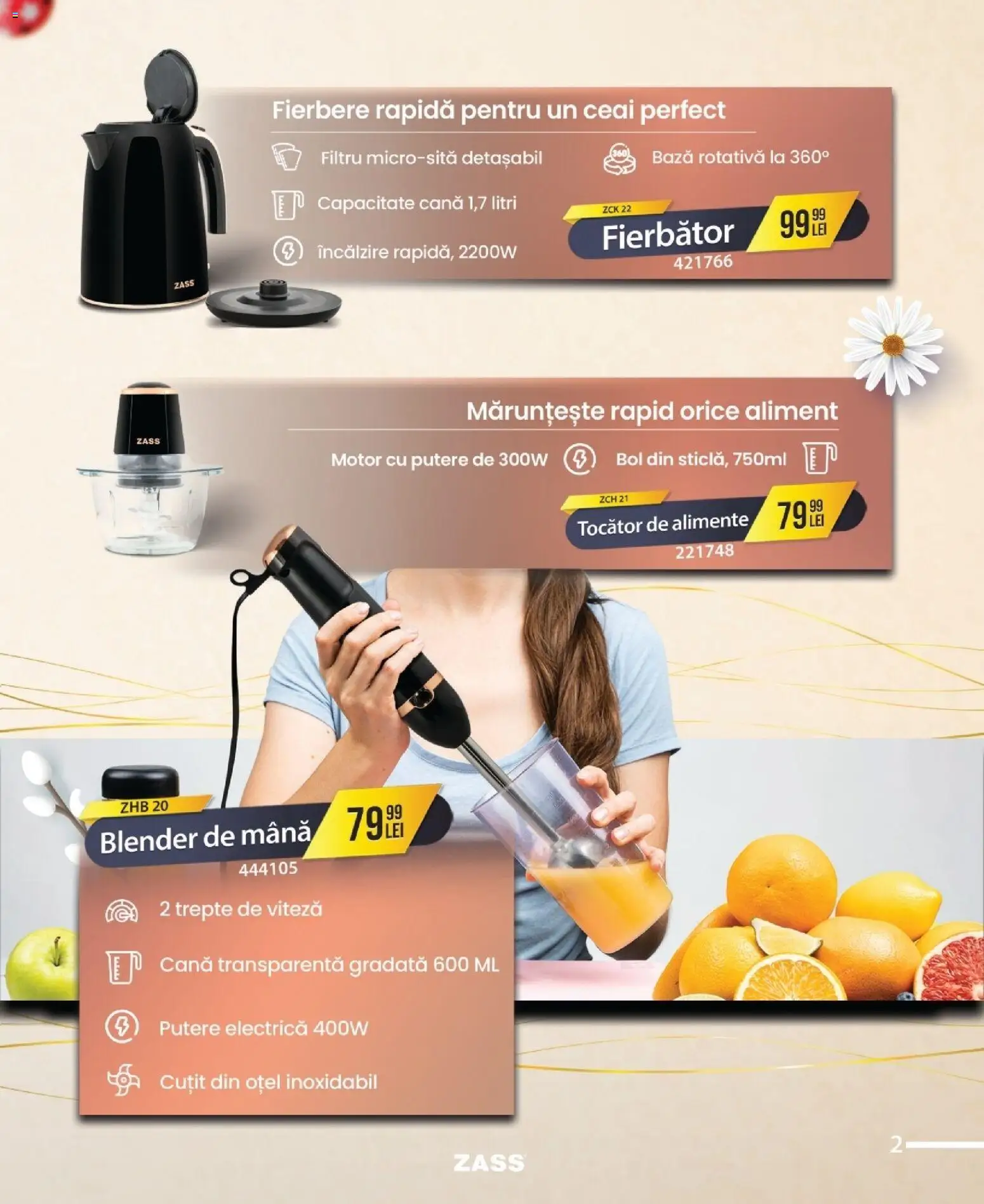 Noul catalog Selgros – valabil de la 09.04.2026 | Pagină: 3 | Produse: Blender, Bol, Cuțit, Tocător