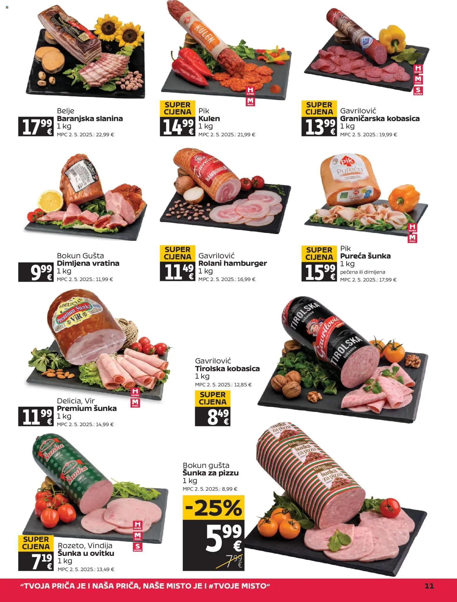 Tommy katalog | vrijedi od 04.12.2025 | Stranica: 11 | Proizvodi: Vindija, Šunka, Kobasica, Kulen