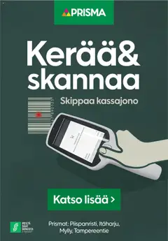 Katso Prisma - Kerää ja skannaa voimassa alkaen 17.04.2025