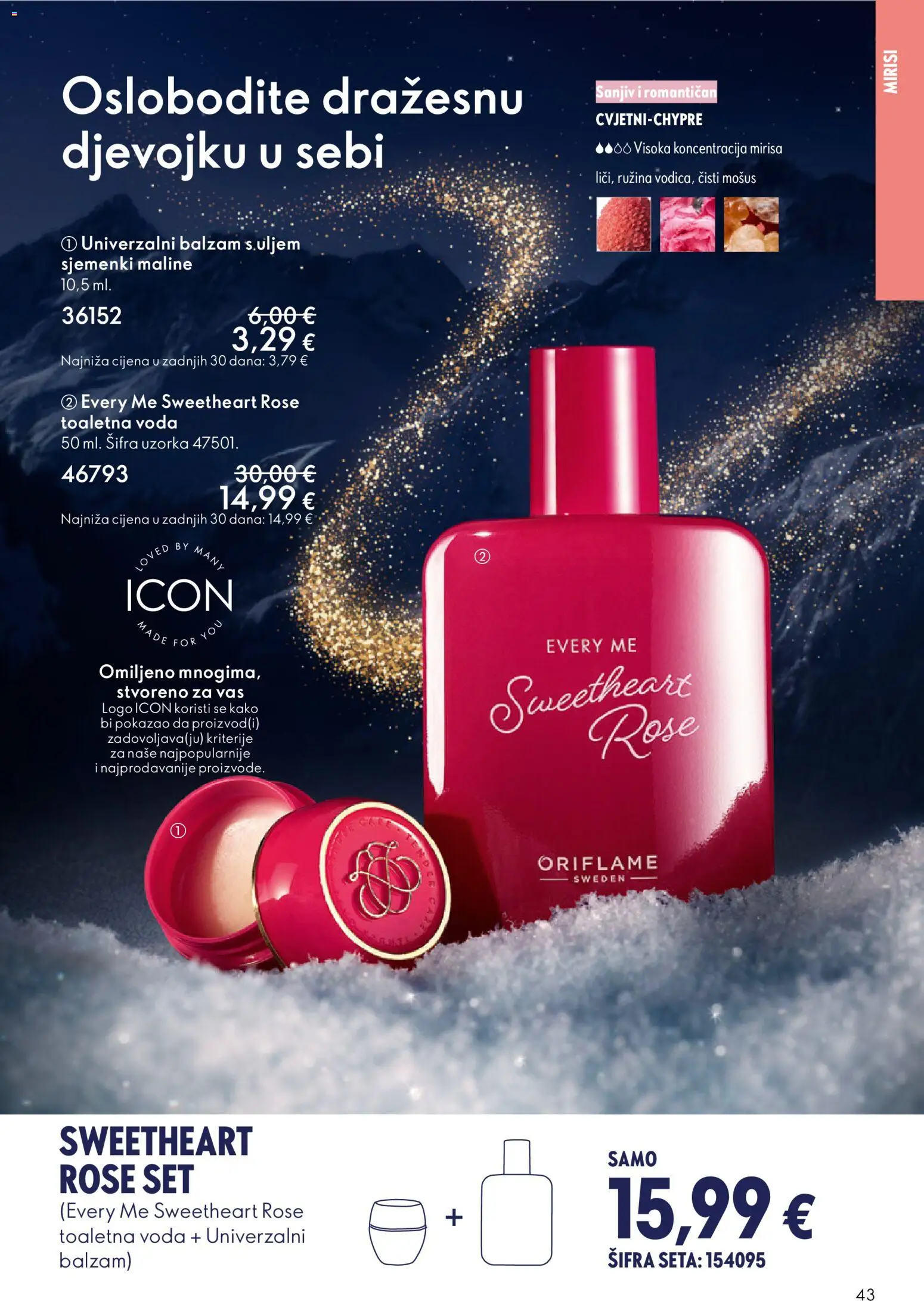 Oriflame katalog | vrijedi od 19.11.2025 | Stranica: 43 | Proizvodi: Voda, Maline