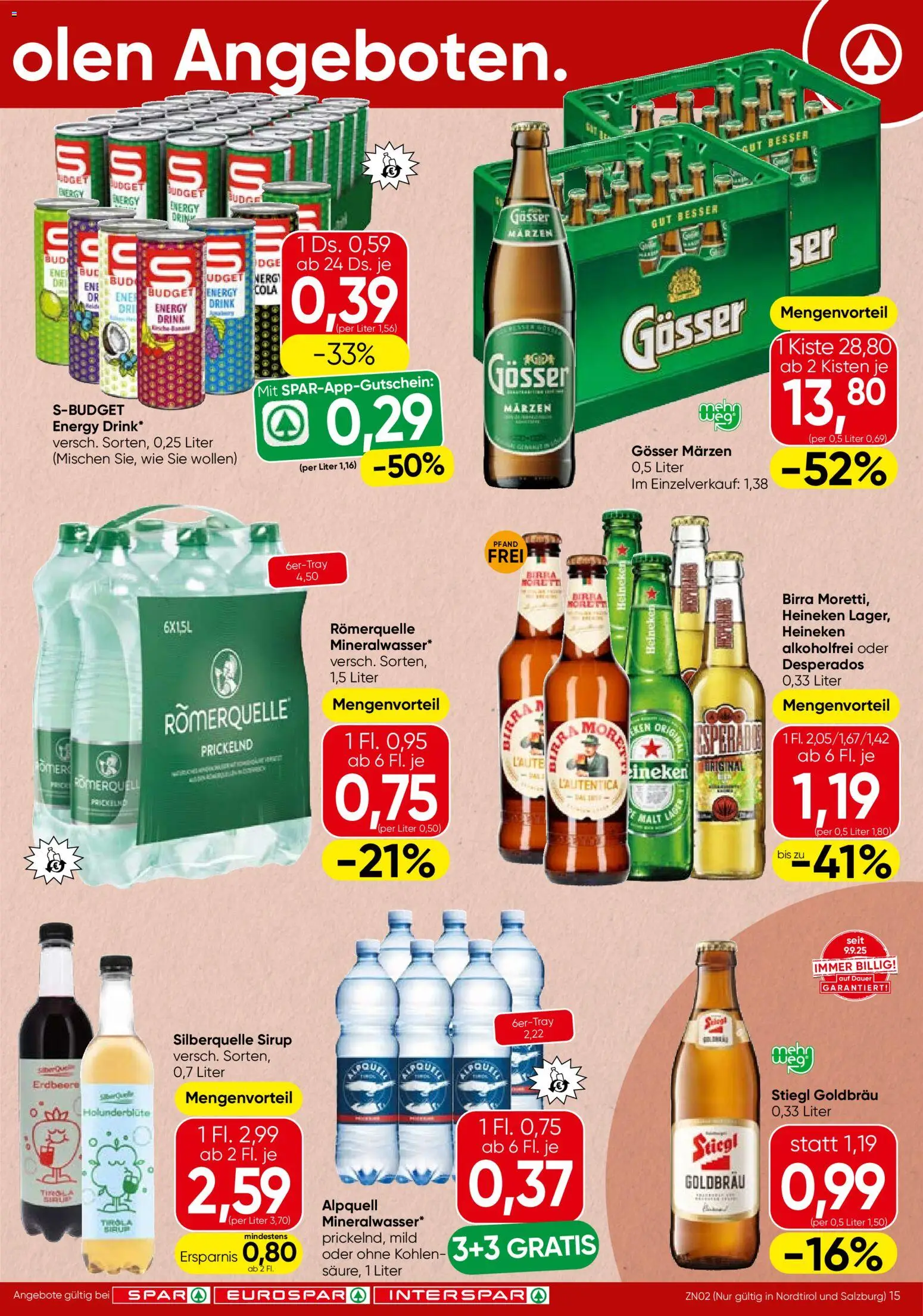 Spar Flugblatt - Salzburg gültig ab 20.11.2025 | Seite: 15