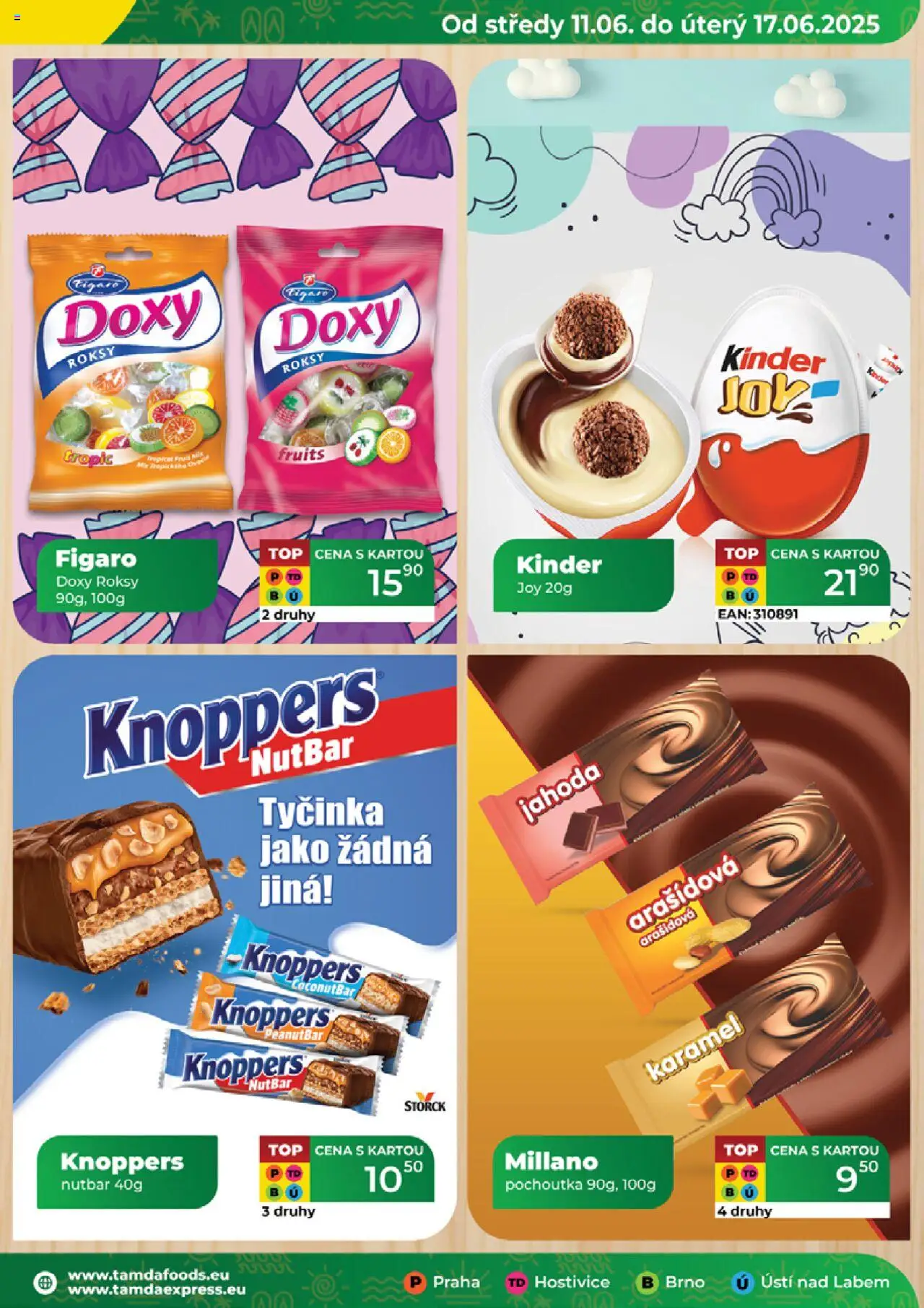 Tamda Foods leták od 11.06.2025 | Strana: 25 | Produkty: Knoppers, Kinder Joy, Kinder