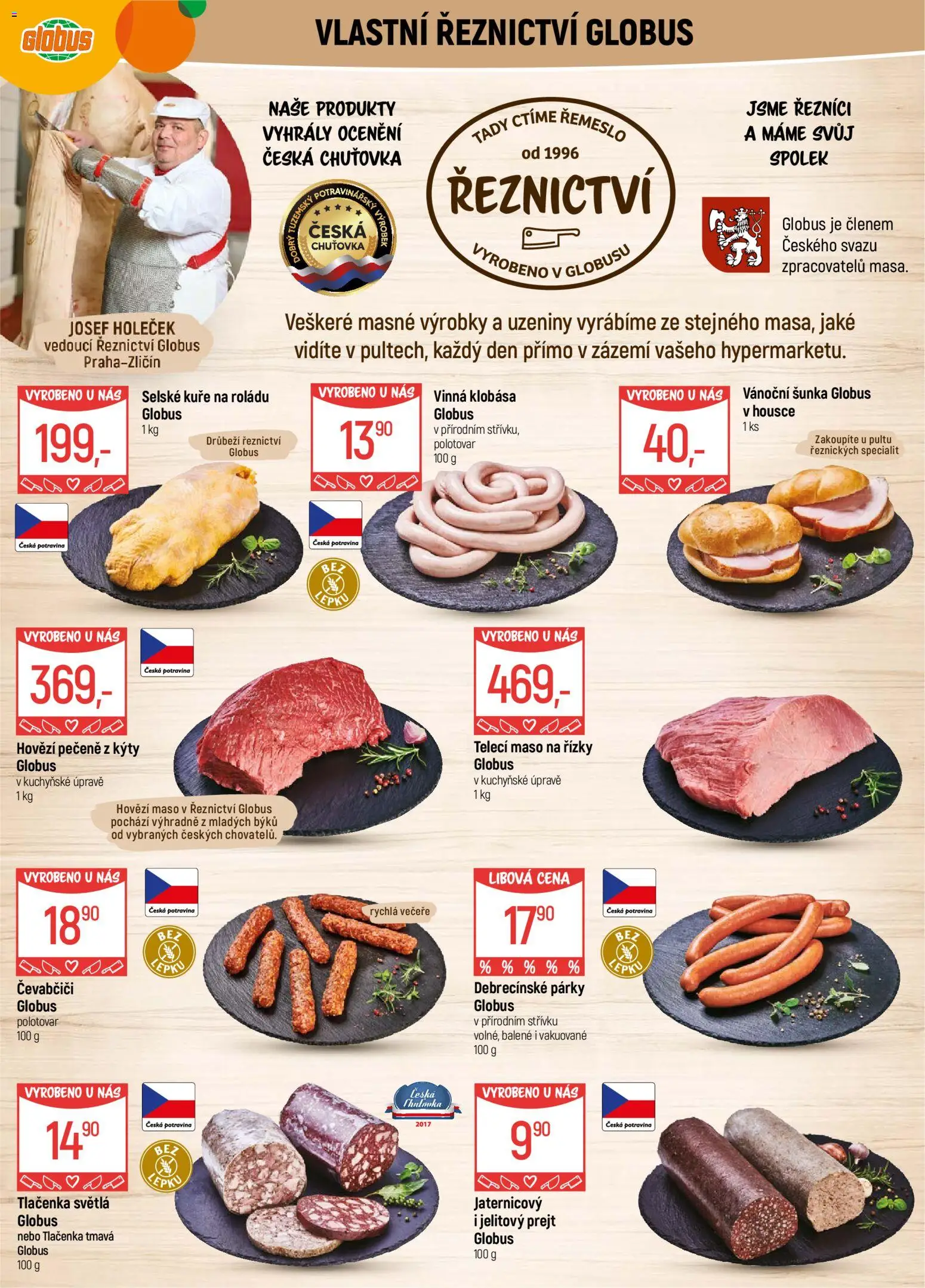 Globus leták - Praha Zličín od 03.12.2025 | Strana: 5 | Produkty: Globus, Uzeniny, Tlačenka, Kuře