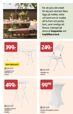 Jula erbjudanden - Förhandsvisning av reklamblad från butik Jula aktuell från 26.02.2026 | Sida: 35 | Produkter: Barbord, Bord, Stol