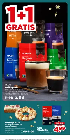 PLUS Koffiepads Mokka, Koffiepads Mokka, zacht 1-3, 36 stuks - Voorbeeld van een folder van Plus, geldig van 17.12.2025 | Pagina: 22 | Producten: Koffiepads, Kan
