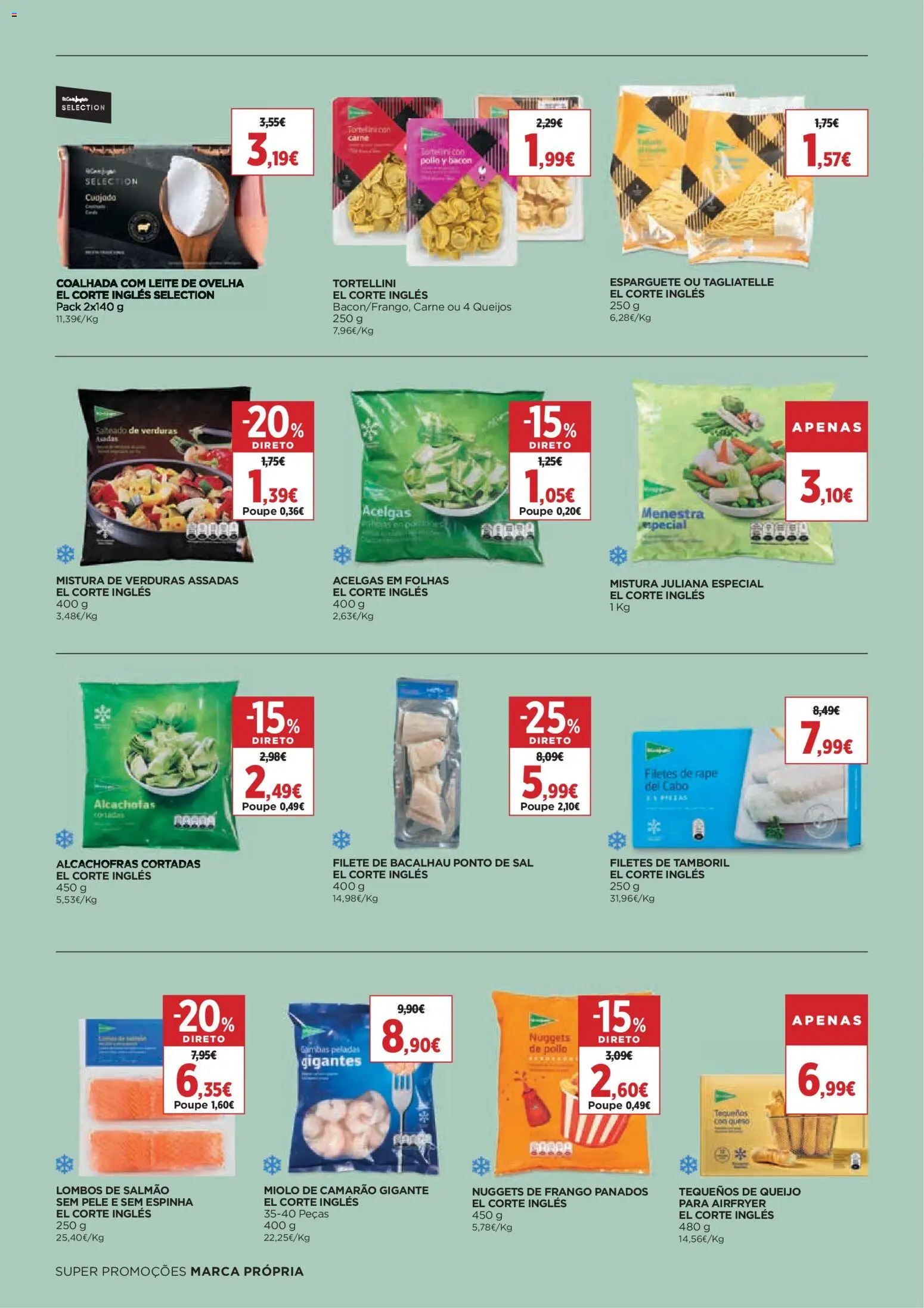 El Corte Ingles folheto │ válido de 30.01.2026 | Página: 6 | Produtos: Nuggets de frango, Cabo, Bacalhau, Carne