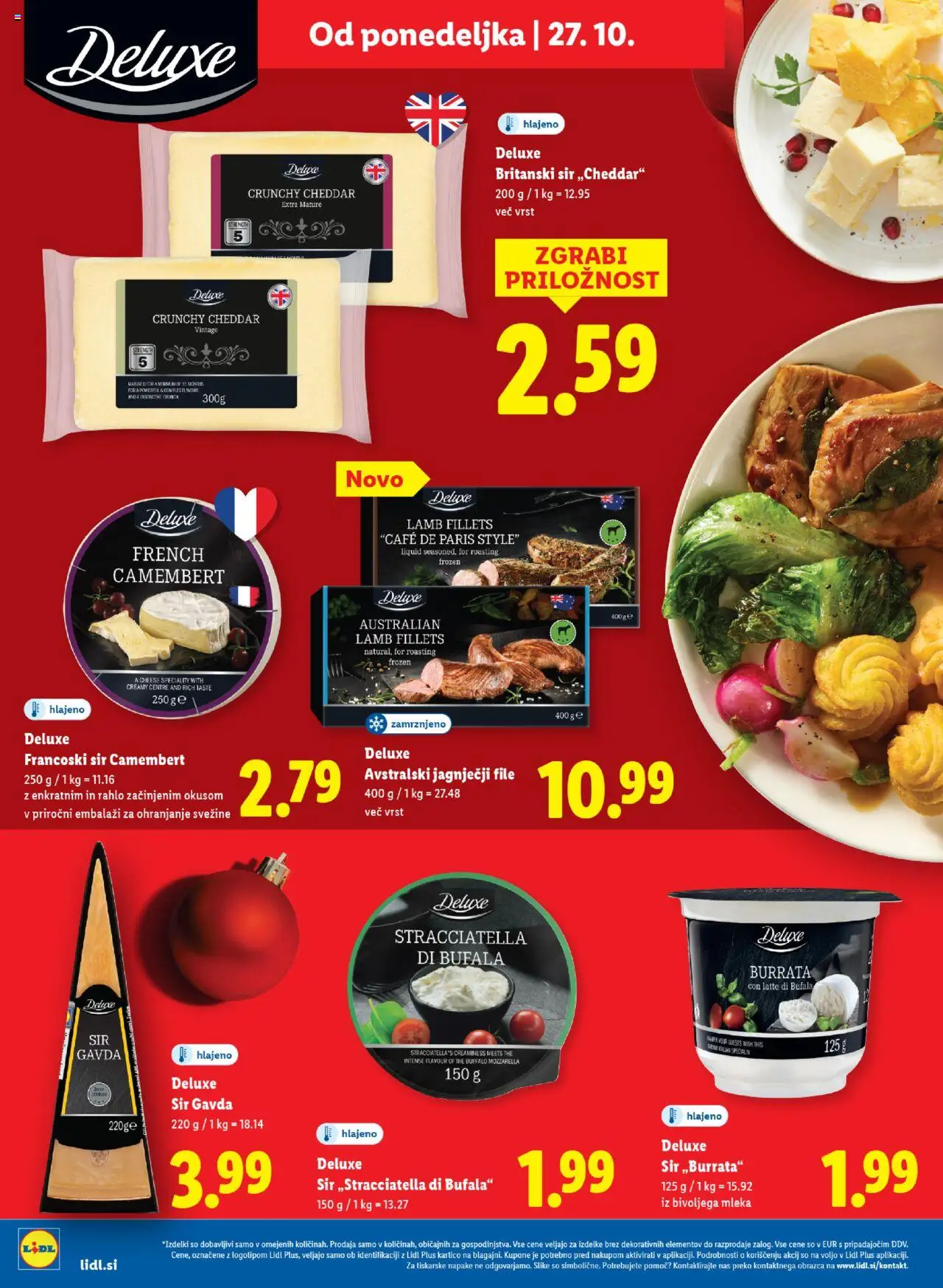 Novi Lidl katalog ponudbe – veljaven od 23.10.2025 | Stran: 48 | Izdelki: Sir, Cheddar