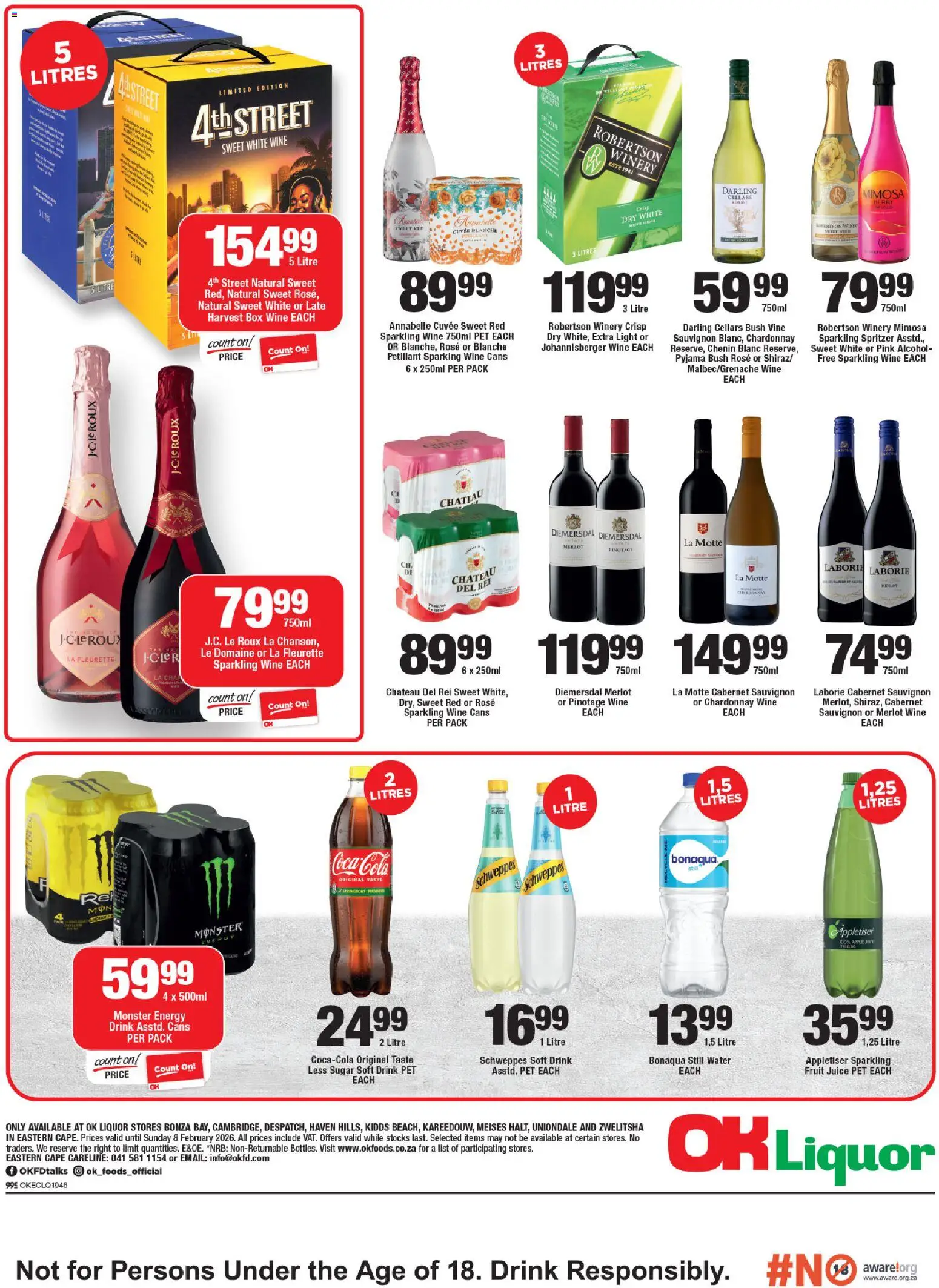 New OK Foods catalogue – valid from 21.01.2026 | Page: 4 | Products: Box, Light, Juice, Wine