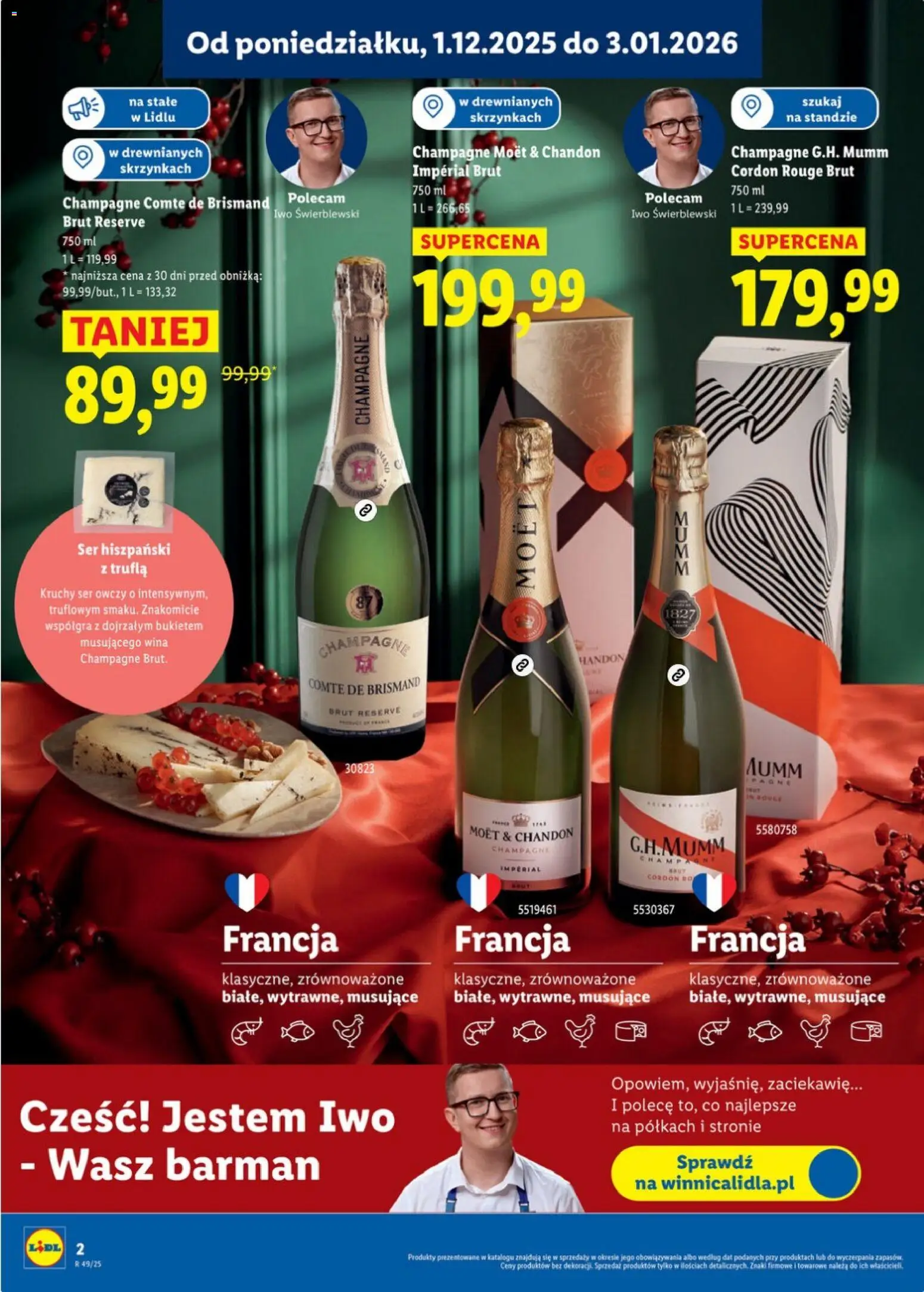 Lidl Katalog alkoholi mocnych i win od 01.12.2025 | Strona: 3 | Produkty: Martini, Martini prosecco, Prosecco