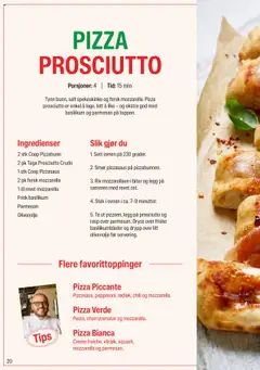 Forhåndsvisning av Coop Extra Italienske Uker gyldig fra 04.09.2025 | Side: 20 | Produkter: Pizza, Суміш дитяча, Strandväska, Галстук