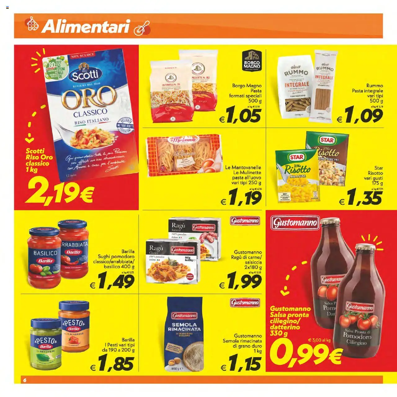 Volantino SuperConveniente del 12.09.2025 | Pagina: 6 | Prodotti: Riso, Salsa, Pomodoro, Basilico
