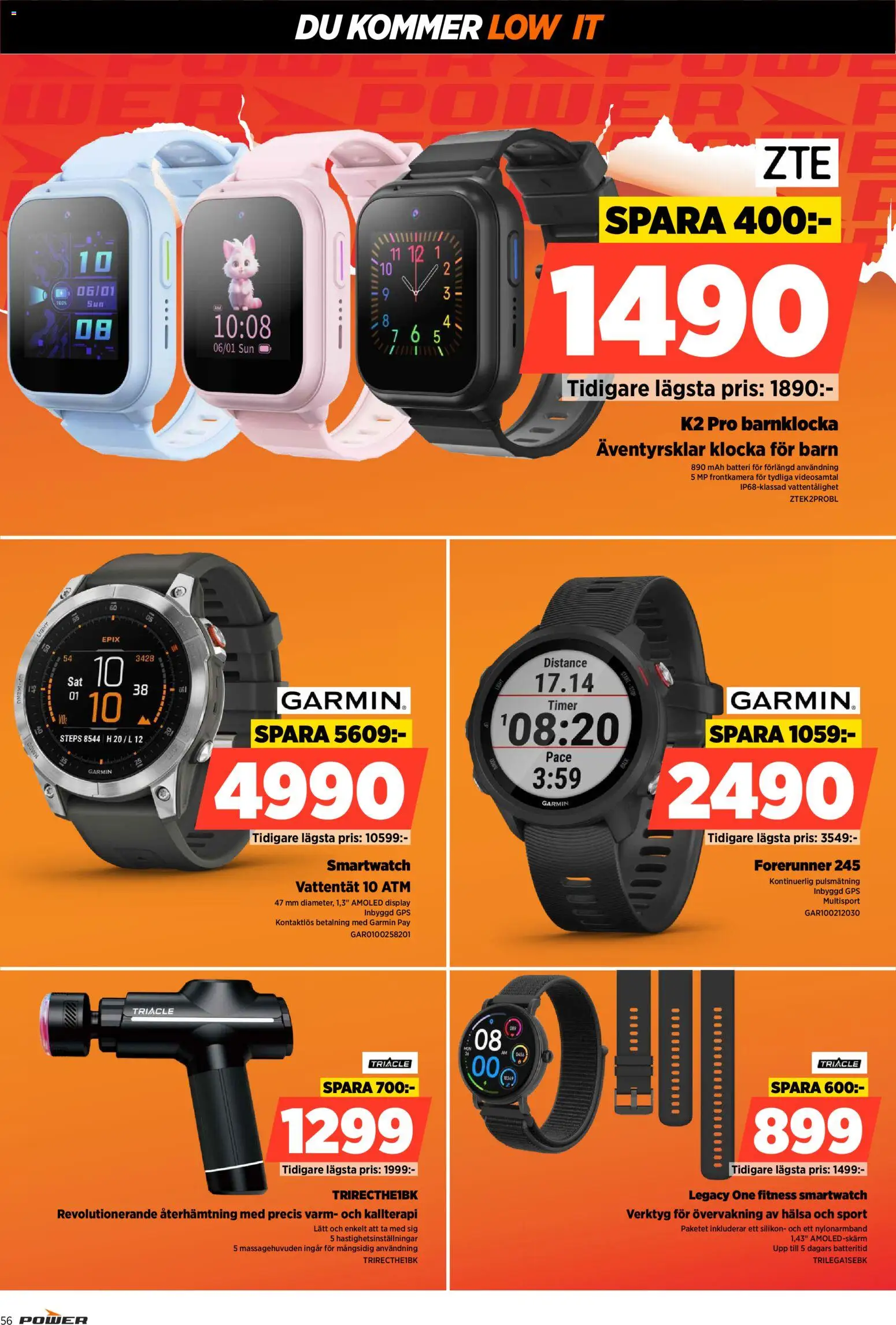 Power reklamblad aktuell från 15.12.2025 | Sida: 56 | Produkter: Batteri, Klocka