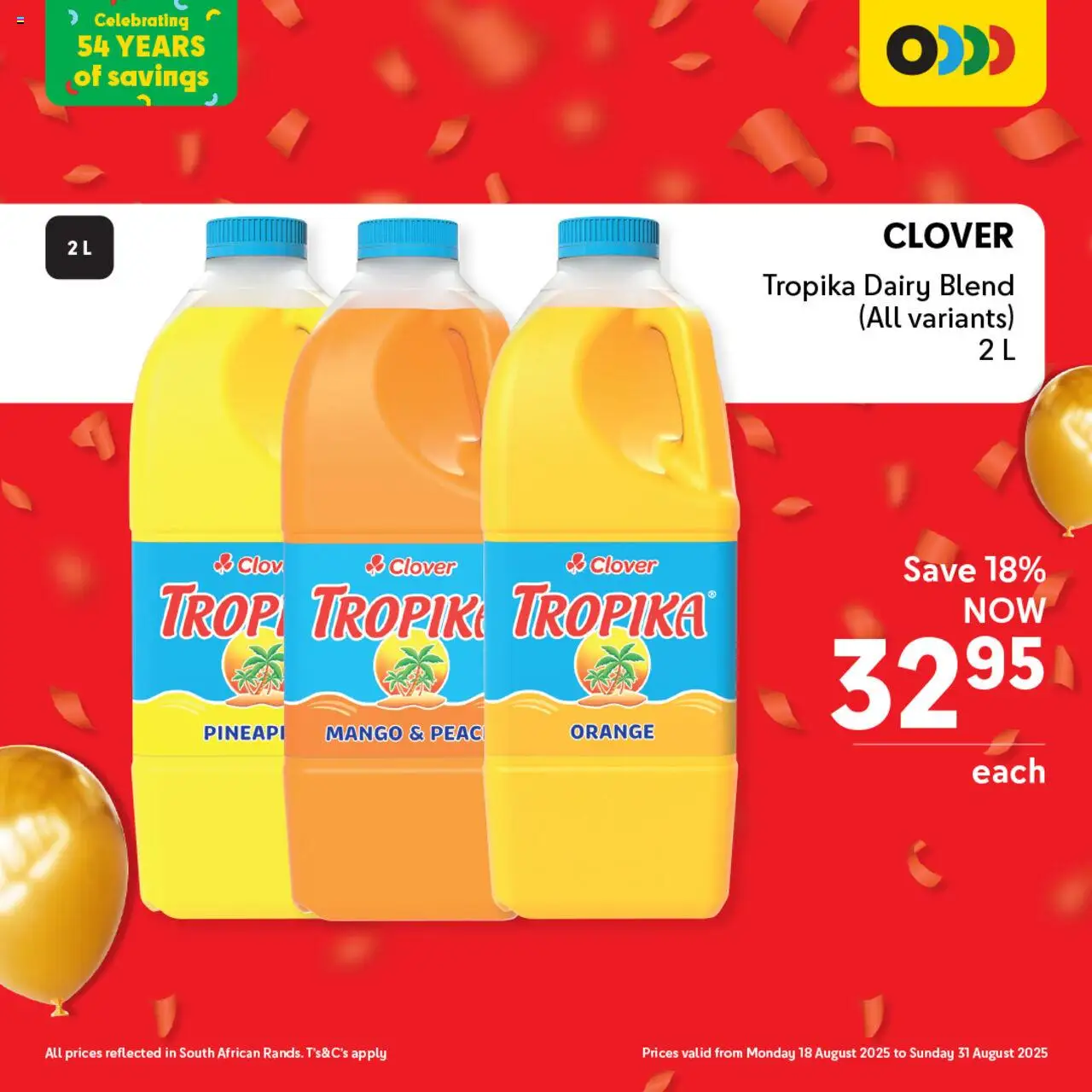 Makro Birthday Deals Drinks │ valid from 18.08.2025 | Page: 8 | Products: Dairy blend, Mango