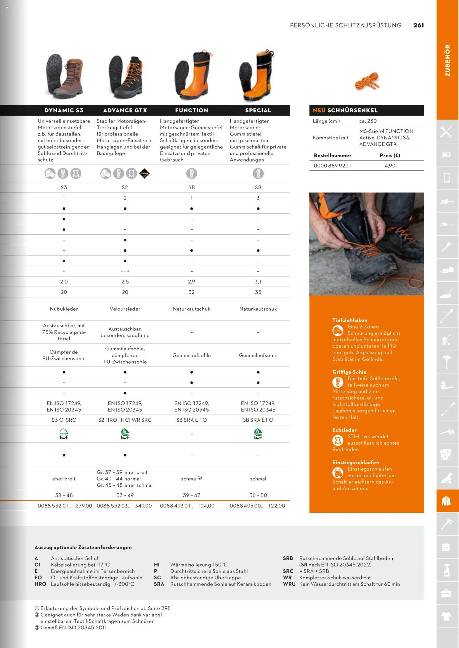 STIHL Katalog – gültig ab 01.01.2026 | Seite: 261 | Produkte: Öl, Gummistiefel