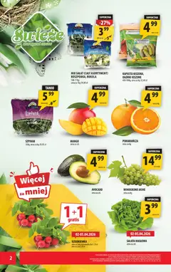 Pogląd oferty "Arhelan gazetka" - ważna od 27.03.2026 | Strona: 2 | Produkty: Kapusta, Delikatesy, Roszponka, Ogórki