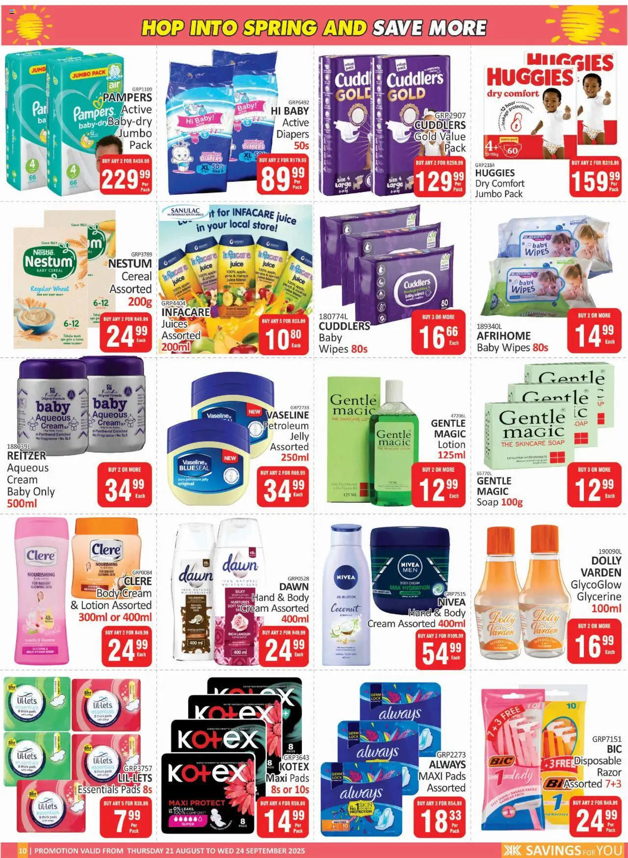 KIT KAT Cash & Carry Spring Leaflet Promotion │ valid from 21.08.2025 | Page: 10 | Products: Butter, Oil, Cream, Body cream