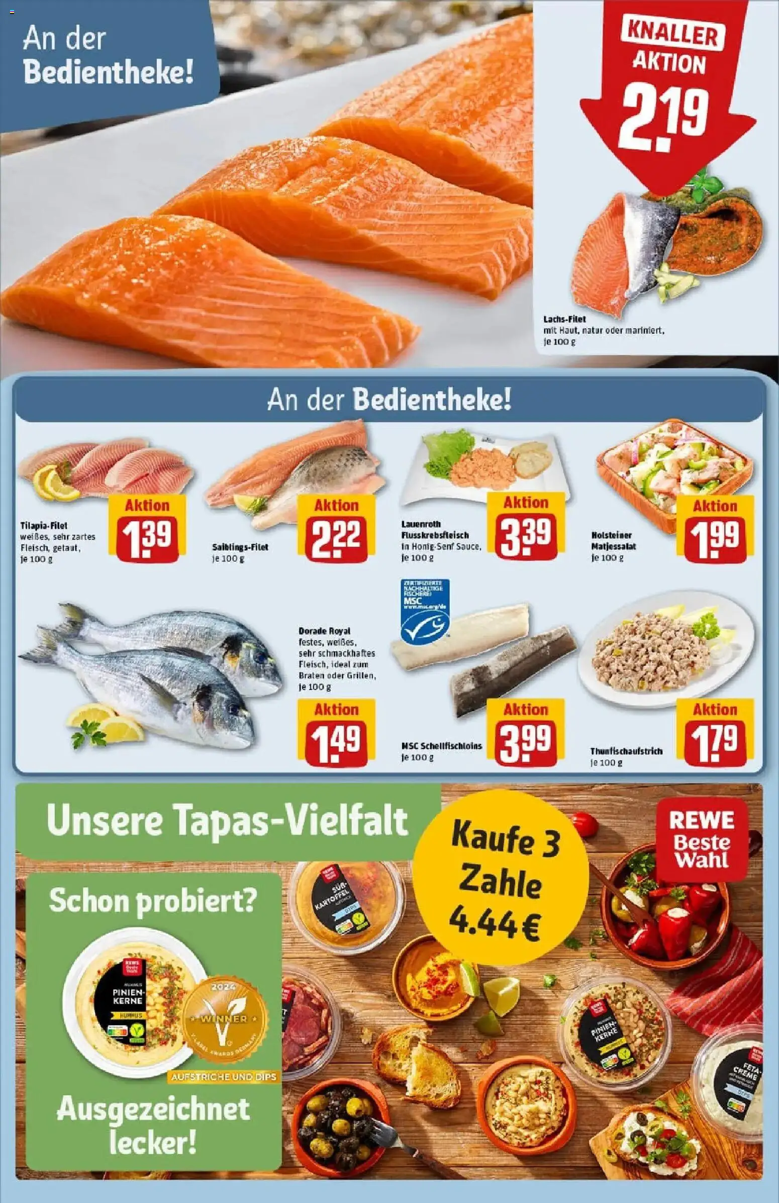 Rewe prospekt Hamburg	 – gültig ab 26.01.2026 | Seite: 16 | Produkte: Dorade, Feta, Creme