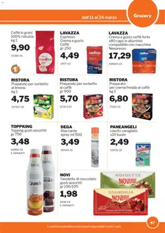 Anteprima del volantino Sogegross volantino valido a partire dal 11.03.2026 | Pagina: 47 | Prodotti: Crema, Caffè in grani, Alluminio, Lavazza