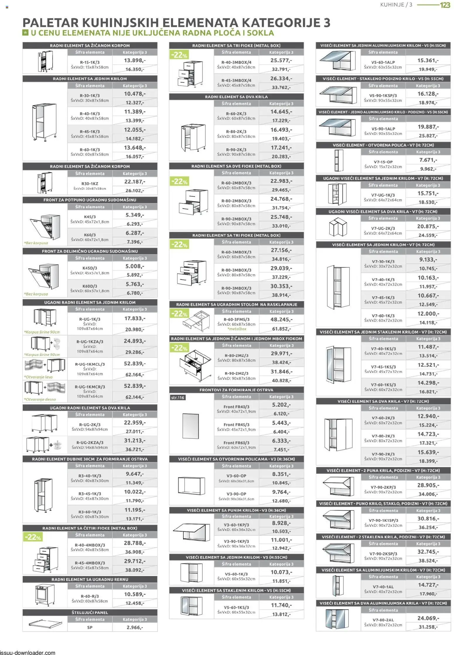 Jela katalog - važi od 09.02.2026 | Strana: 123 | Proizvode: Polica, Radna ploča