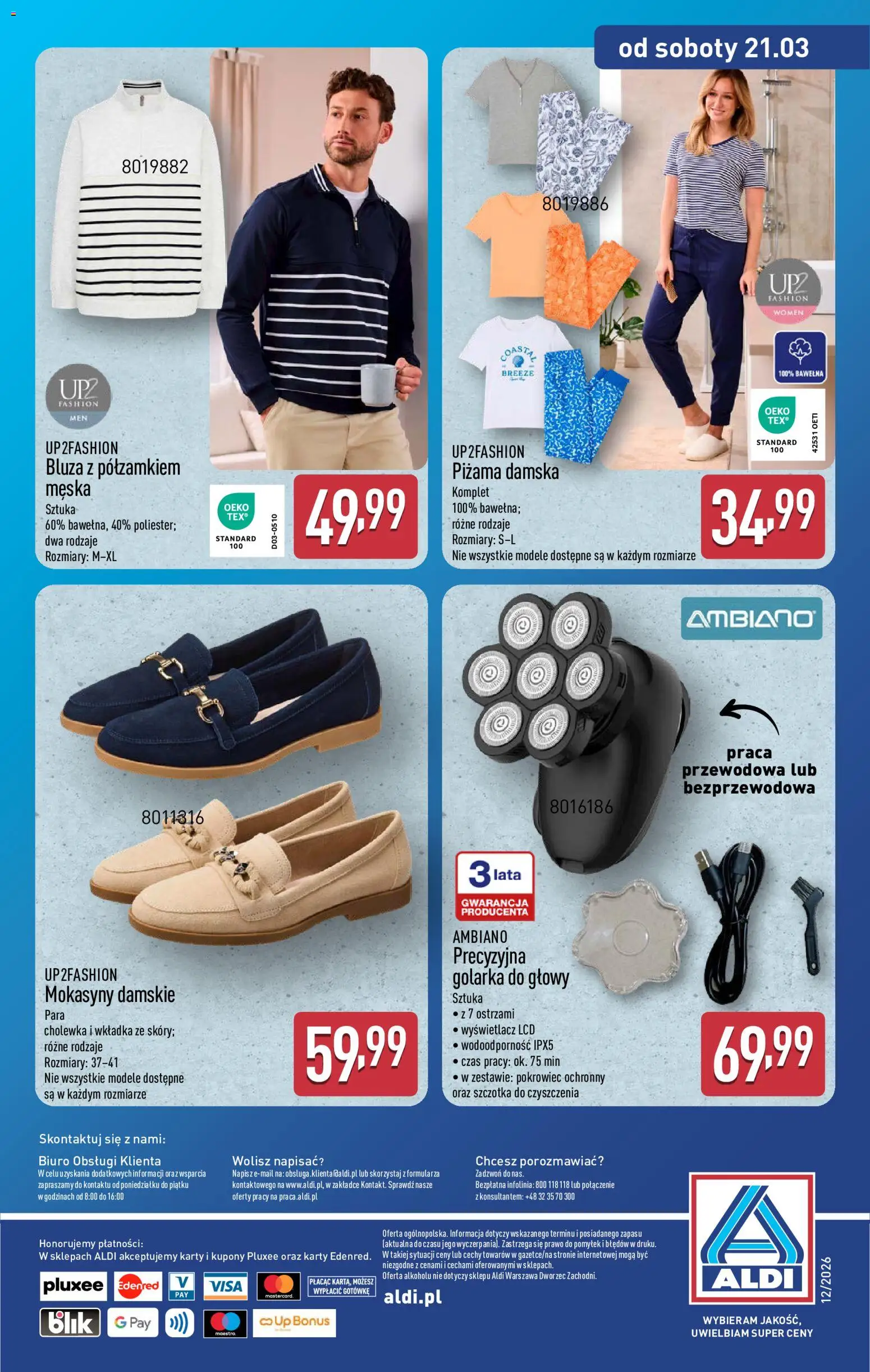 Aldi Polsko leták - Artykuły przemysłowe i tekstylia od 18.03.2026 | Strana: 18 | Produkty: Karty