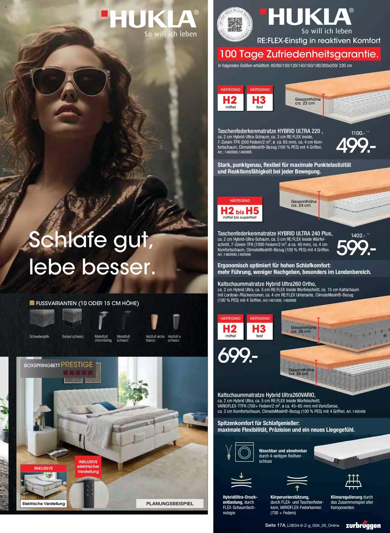 Zurbrüggen Italienische Wochen – gültig ab 11.04.2026 | Seite: 33 | Produkte: Boxspringbett