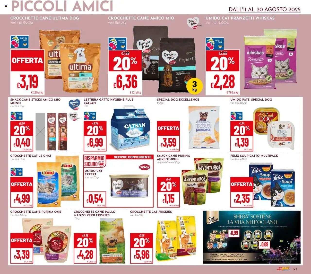 Volantino Pan del 11.08.2025 | Pagina: 27 | Prodotti: Paté, Pollo, Tacchino, Agnello