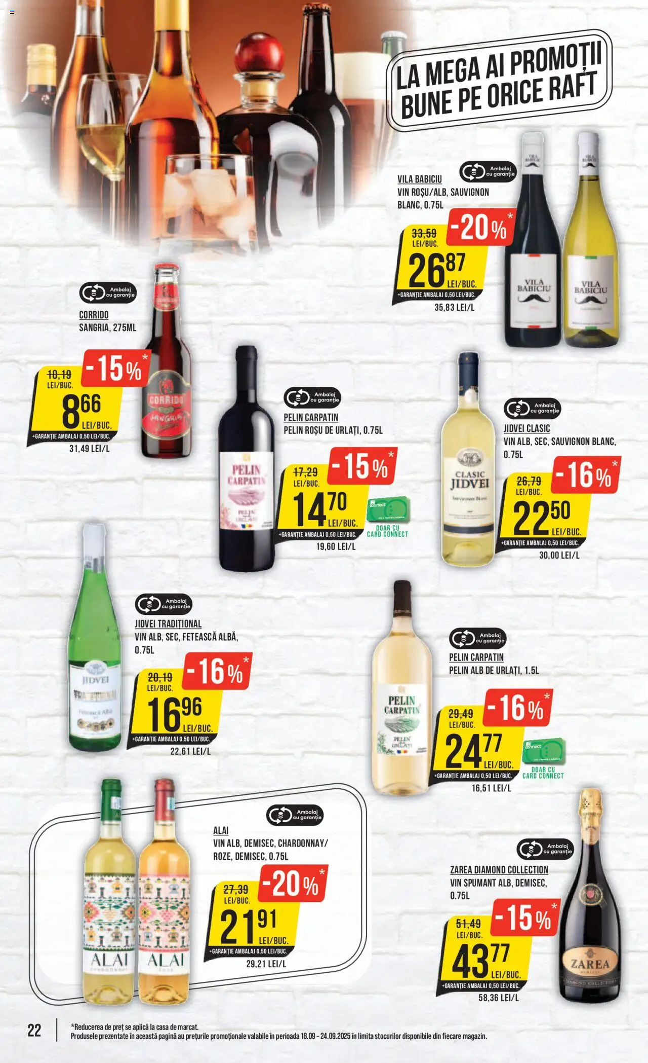 Noul catalog Mega Image – valabil de la 18.09.2025 | Pagină: 22 | Produse: Raft, Vin
