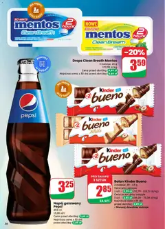 Pogląd oferty "Baton Kinder Bueno, 2 rodzaje, 39 - 43 g" - ważna od 25.03.2026 | Strona: 56 | Produkty: Pepsi, Kinder Bueno, Baton