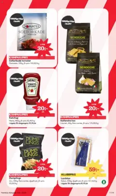 Hemköp reklamblad aktuell från 07.07.2025 | Sida: 11 | Produkter: Soltorkade tomater, Pump, Tomater, Ketchup