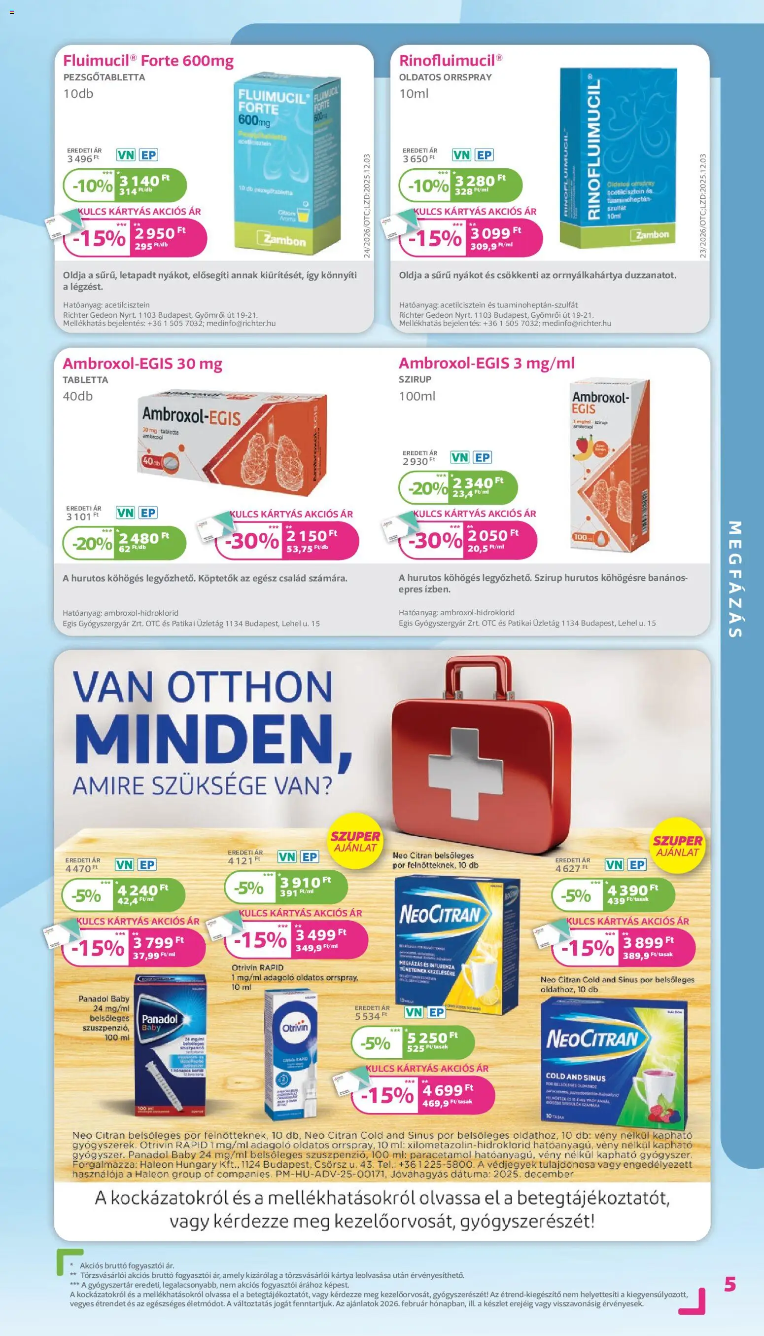 Kulcs Patika akciós ujság - amely érvényes a következő dátumtól: 01.02.2026 | Oldal: 5