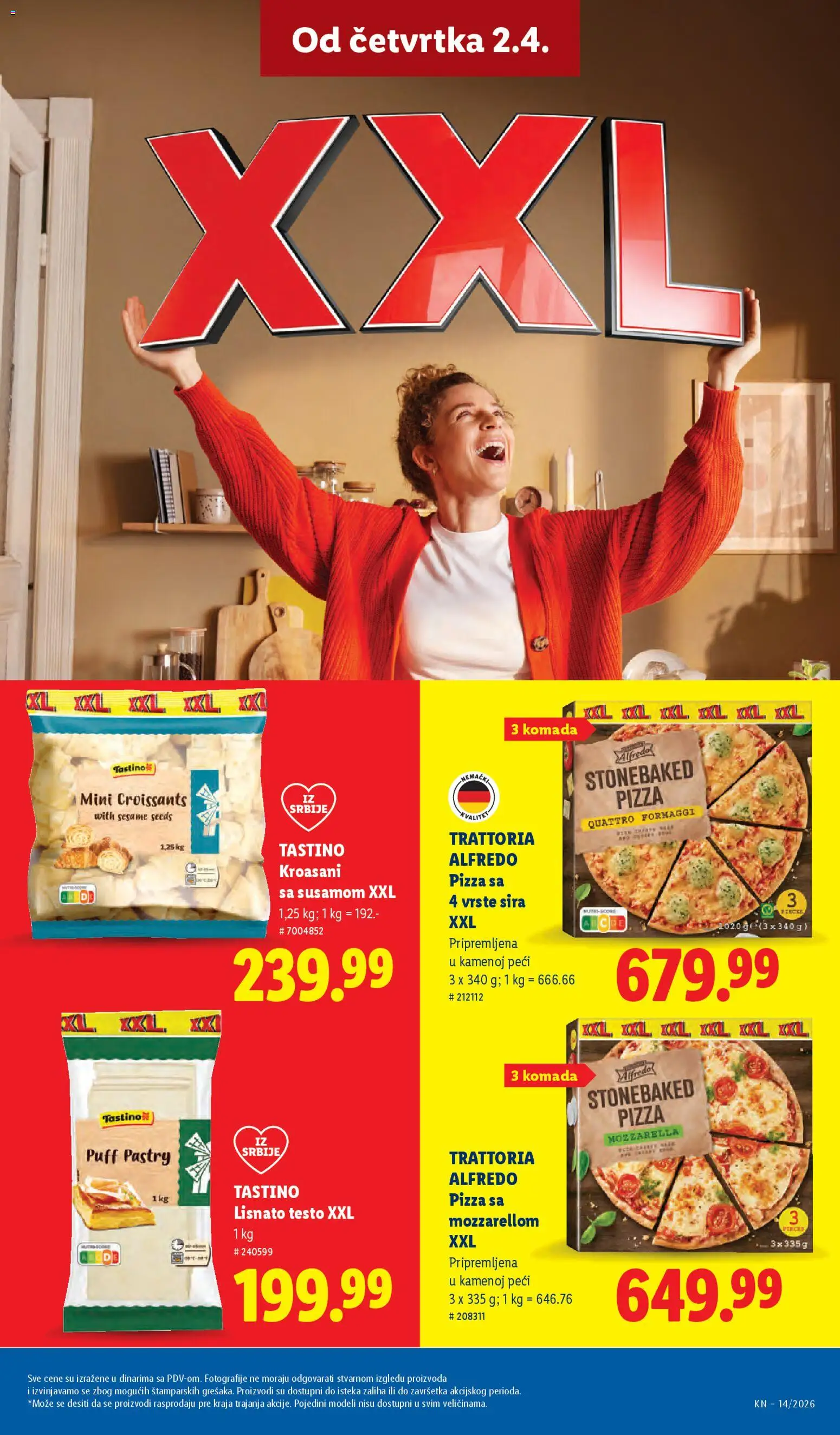 Lidl katalog - važi od 02.04.2026 | Strana: 53 | Proizvode: Lisnato testo, Mozzarella