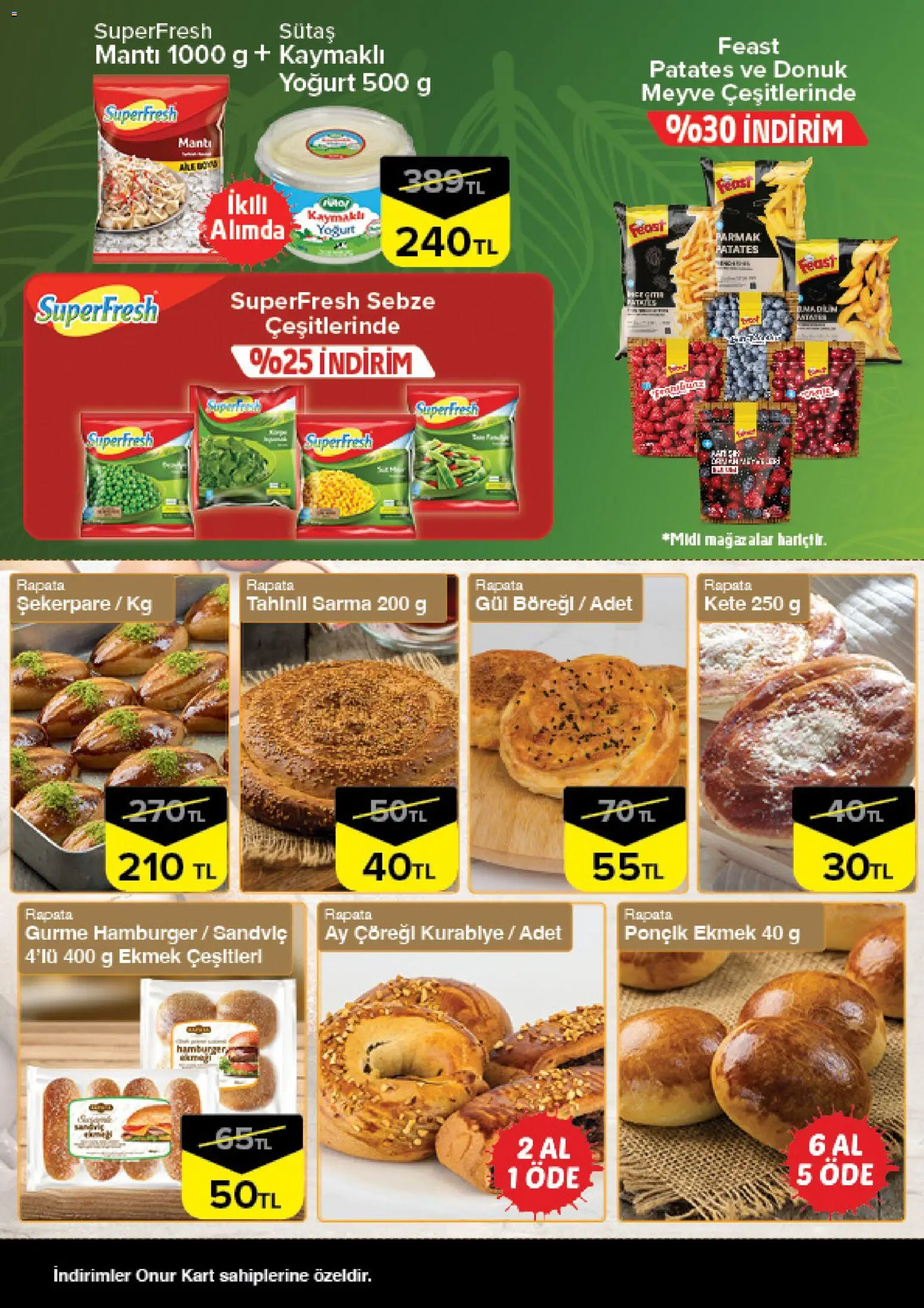 Onur Market - Taze Ürünlerde İndirimler - Bursa - 16.04.2026 tarihinden itibaren geçerlidir | Sayfa: 4 | Ürünler: Gül, Yoğurt, Ekmek, Patates