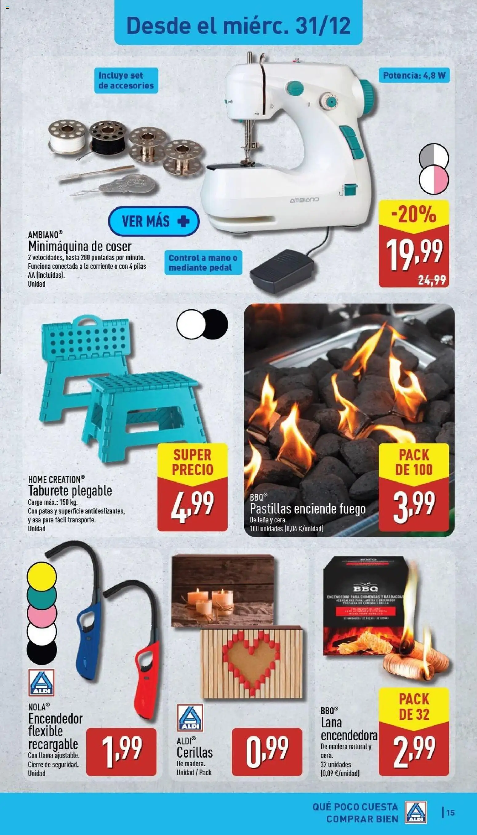 Aldi folleto Península │ válido desde el 29.12.2025 | Página: 15 | Productos: Taburete, Κοσμήματα