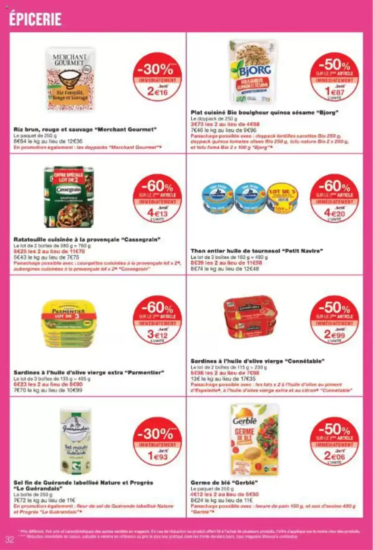 | Page: 32 | Produits: Sardines, Levure, Piment, Huile
