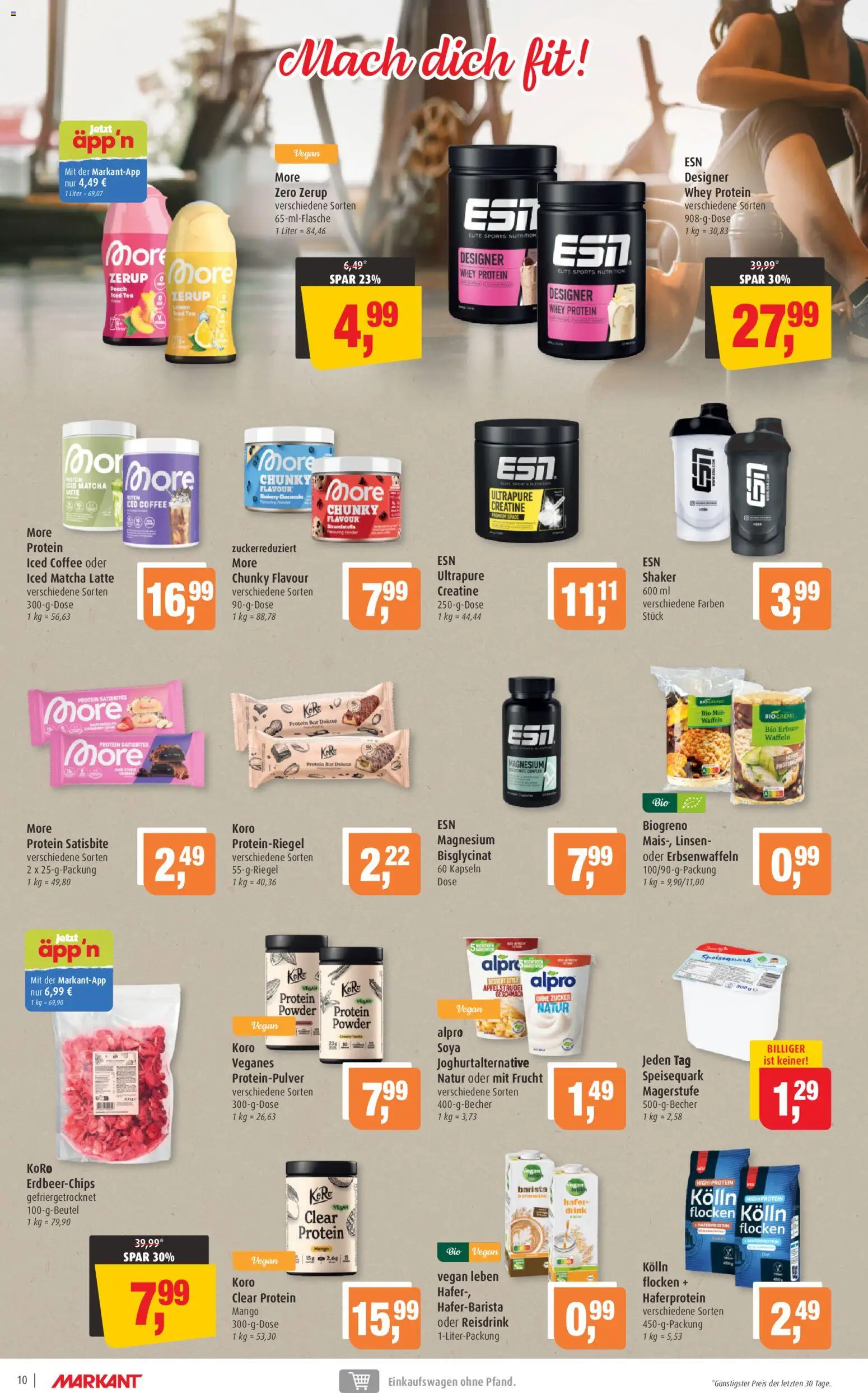 Markant Prospekt 	 – gültig ab 17.11.2025 | Seite: 10 | Produkte: Waffeln, Alpro, Speisequark, Erbsen