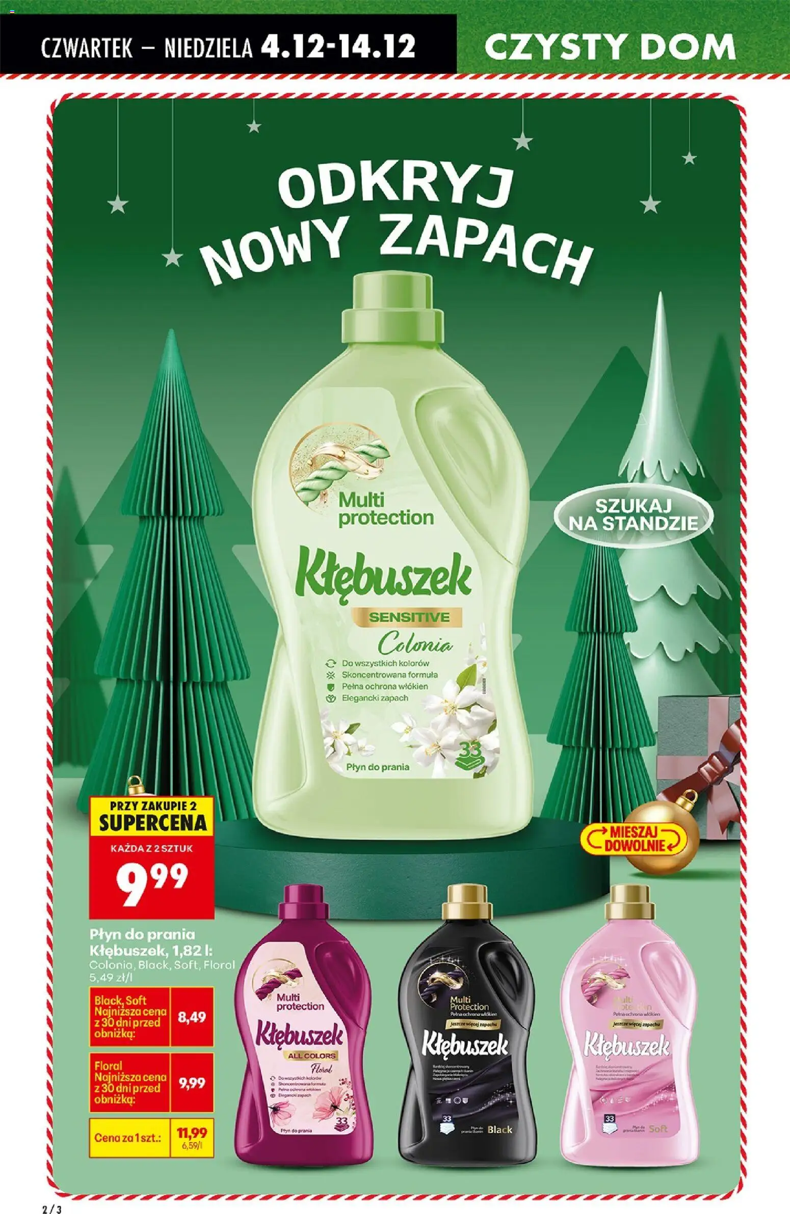 Biedronka gazetka - Drogeria od 04.12.2025 | Strona: 2 | Produkty: Zapach, Detergent