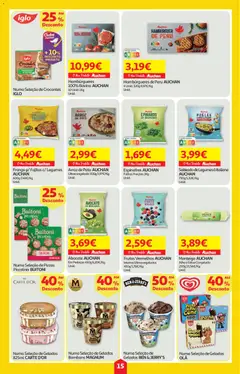 Pré-visualização Auchan folheto válido de 05.02.2026 | Página: 15 | Produtos: Espinafres, Hambúrguer, Manteiga, Arroz